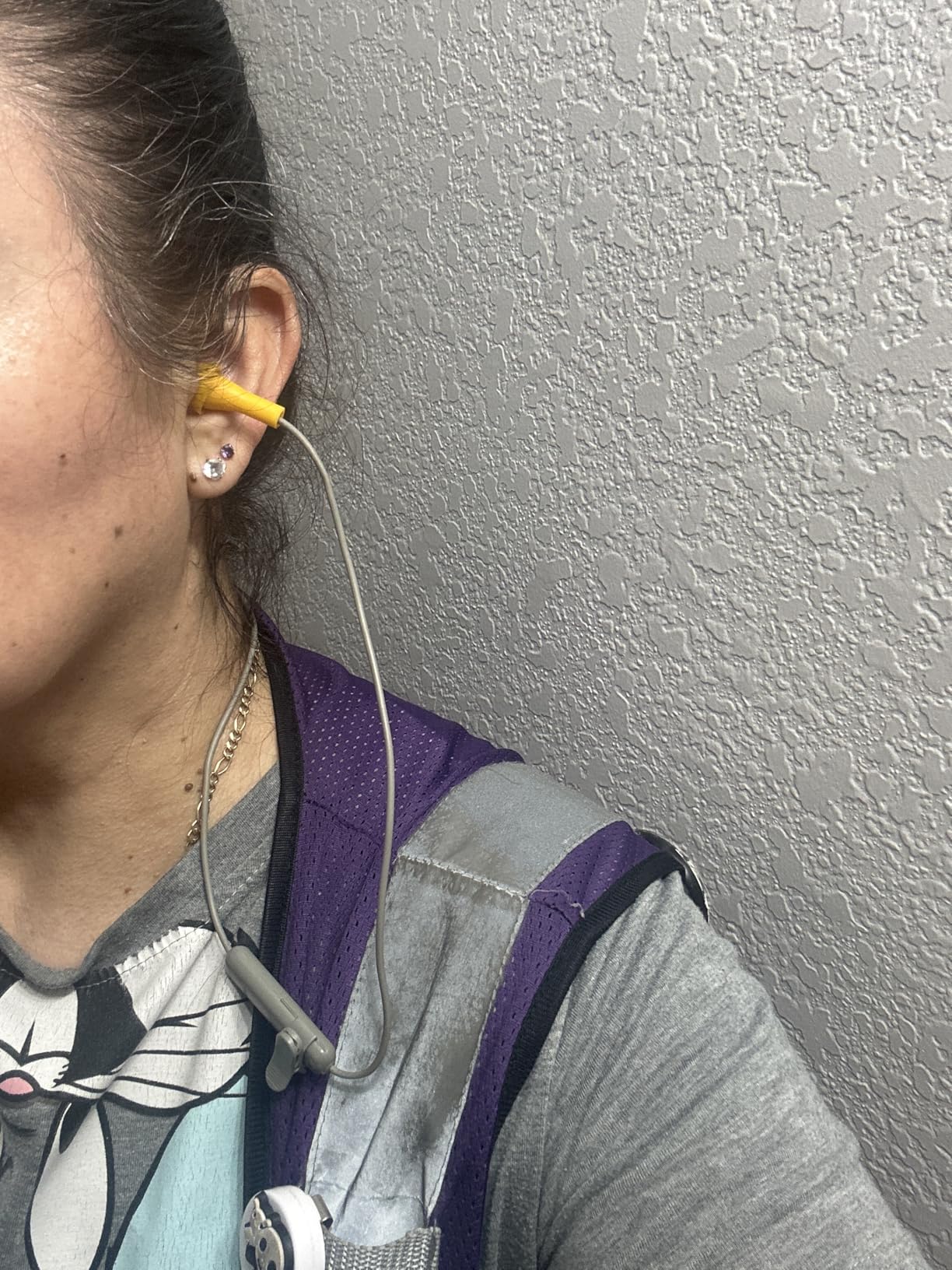 Elgin Ruckus Wireless Bluetooth Earplug Headphones, 25 dB NRR, Noise Canceling Mic, 12-Hour Battery, IP65 Sweatproof, Compliant with OSHA Hearing Safety Standards - Customer Photo 2