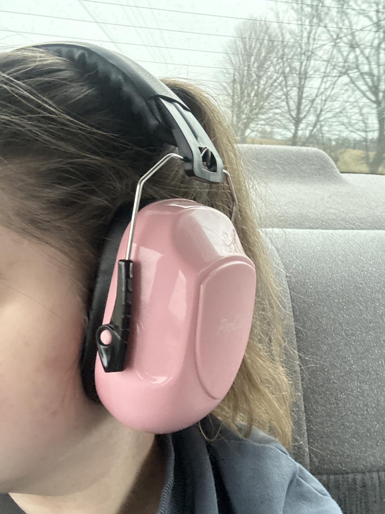 ProCase Noise Reduction Ear Muffs, Sound Proof Ear Protection, NRR 28dB Noise Cancelling Headphones for Adults Kids Autism, Hearing Protection for Shooting Gun Range Mowing -Pink - Customer Photo 1
