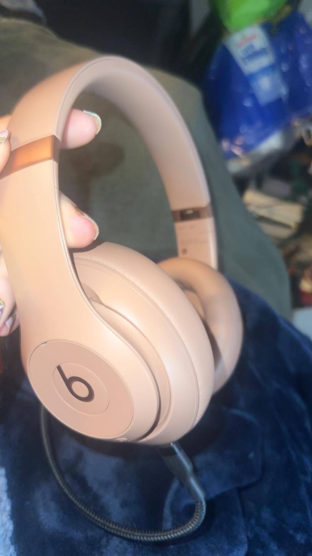 Beats Studio Pro - Wireless Bluetooth Noise Cancelling Headphones - Personalized Spatial Audio, USB-C Lossless Audio, Apple & Android Compatibility, Up to 40 Hours Battery Life - Sandstone - Customer Photo 5