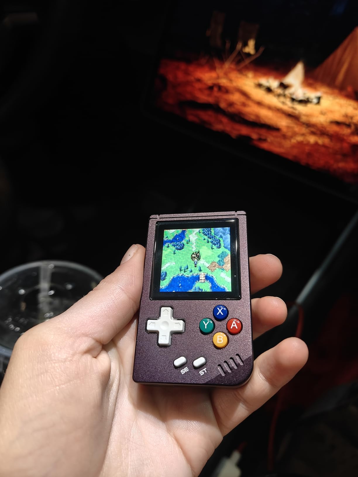 RG Nano Retro Handheld Game Console , Aluminum Alloy CNC Support Clock , Music Player Function 1.54 Inch IPS Screen 64G (Anbernic Rg Nano Purple) - Customer Photo 4