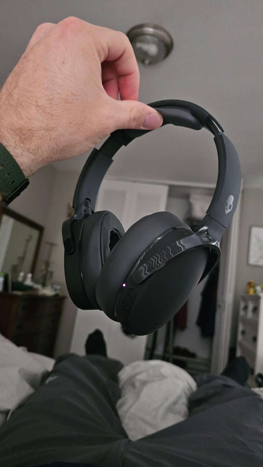 Skullcandy Hesh ANC Wireless Over-Ear Bluetooth Headphones with Extra USB-C Charging Cable, Active Noise Canceling, 22 Hrs Battery, Foldable Lightweight Design, Microphone iPhone Android - True Black - Customer Photo 1