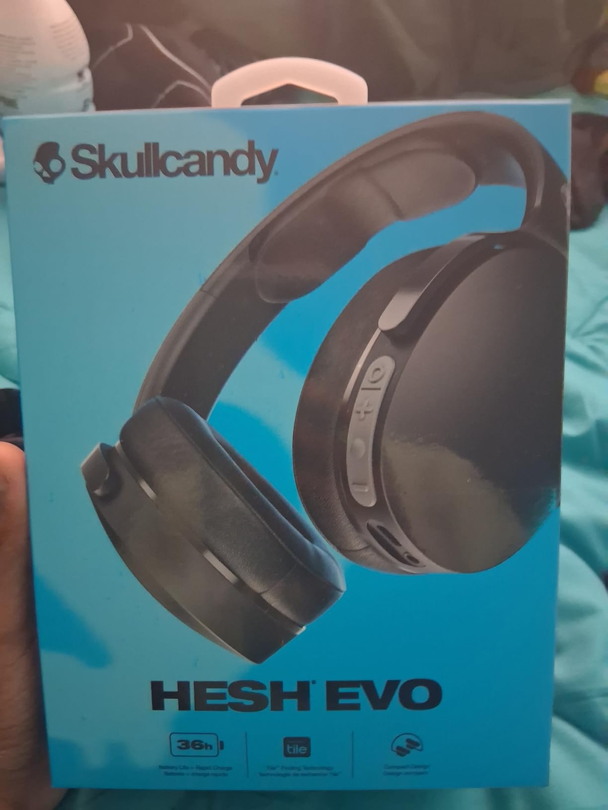 Skullcandy Hesh ANC Wireless Over-Ear Bluetooth Headphones with Extra USB-C Charging Cable, Active Noise Canceling, 22 Hrs Battery, Foldable Lightweight Design, Microphone iPhone Android - True Black - Customer Photo 2