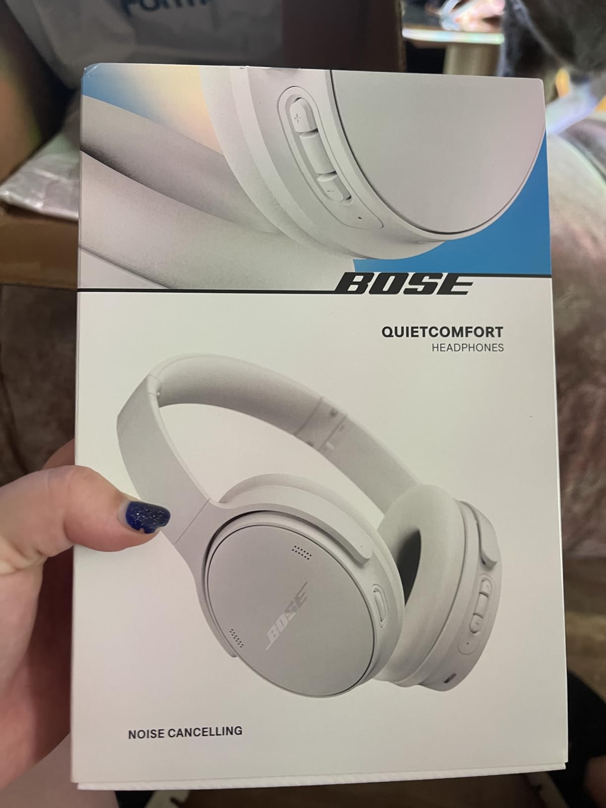 Bose QuietComfort Bluetooth Headphones, Wireless Headphones with Active Over Ear Noise Cancelling and Mic, Deep Bass, Up to 24 Hours of Playtime, Black - Customer Photo 2