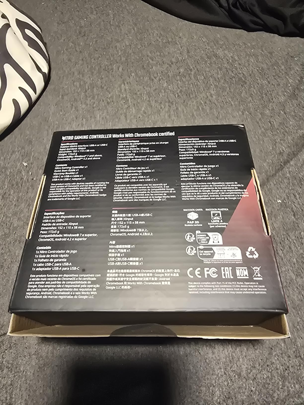 Acer Gaming Controller GC501 - with Joysticks, Directional Pad, Turbo Button, Action Buttons & LED Indicator Lights - Certified Works with Chromebook - Compatible with Chrome OS, Windows & Android - Customer Photo 2