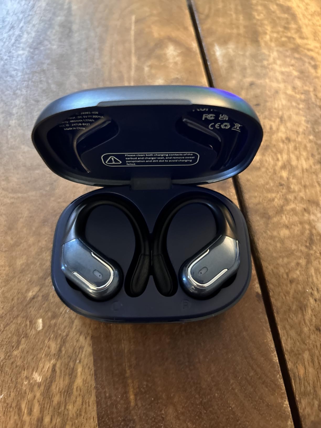 Wireless Earbud, 75Hrs Bluetooth 5.4 Headphones IP7 Waterproof for Sport, Running Wireless Earphones with ENC Noise Cancelling Mics, Deep Bass Over Ear bud with Earhooks for Android, iOS, Workout, Gym Customer Review Wireless Earbud, 75Hrs Bluetooth 5.4 Headphones IP7 Waterproof for Sport, Running Wireless Earphones with ENC Noise Cancelling Mics, Deep Bass Over Ear bud with Earhooks for Android, iOS, Workout, Gym - Customer Photo 2