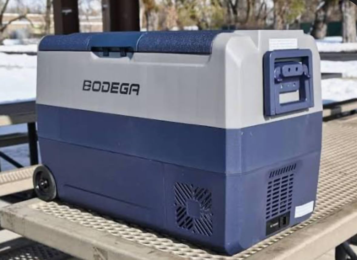 BODEGACOOLER 12 Volt Car Refrigerator,38 Quart Portable Truck Freezer,Electric Cooler Bluetooth Control,(36) -4℉-68℉ RV Refrigerator 12/24V DC and 100-240V AC for Travel,Camping,Road Trips,Van,Home - Customer Photo 1