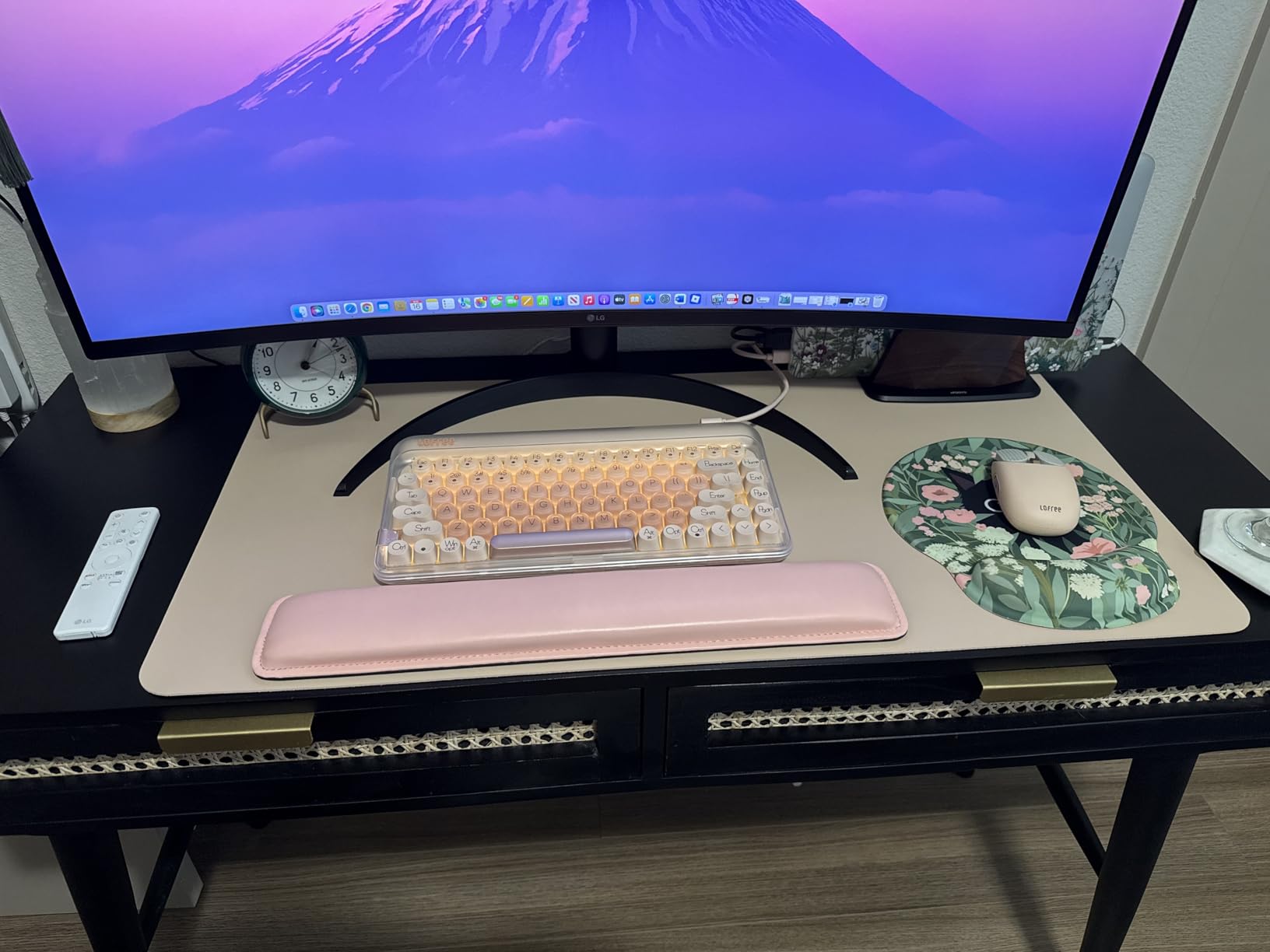 LOFREE DOT Foundation Mechanical Keyboard, 75% Rechargeable Hot-swappable Keyboards with 3 Types Connection for Windows, Mac OS/Pink GATERON Baby Racoon Switches - Customer Photo 1