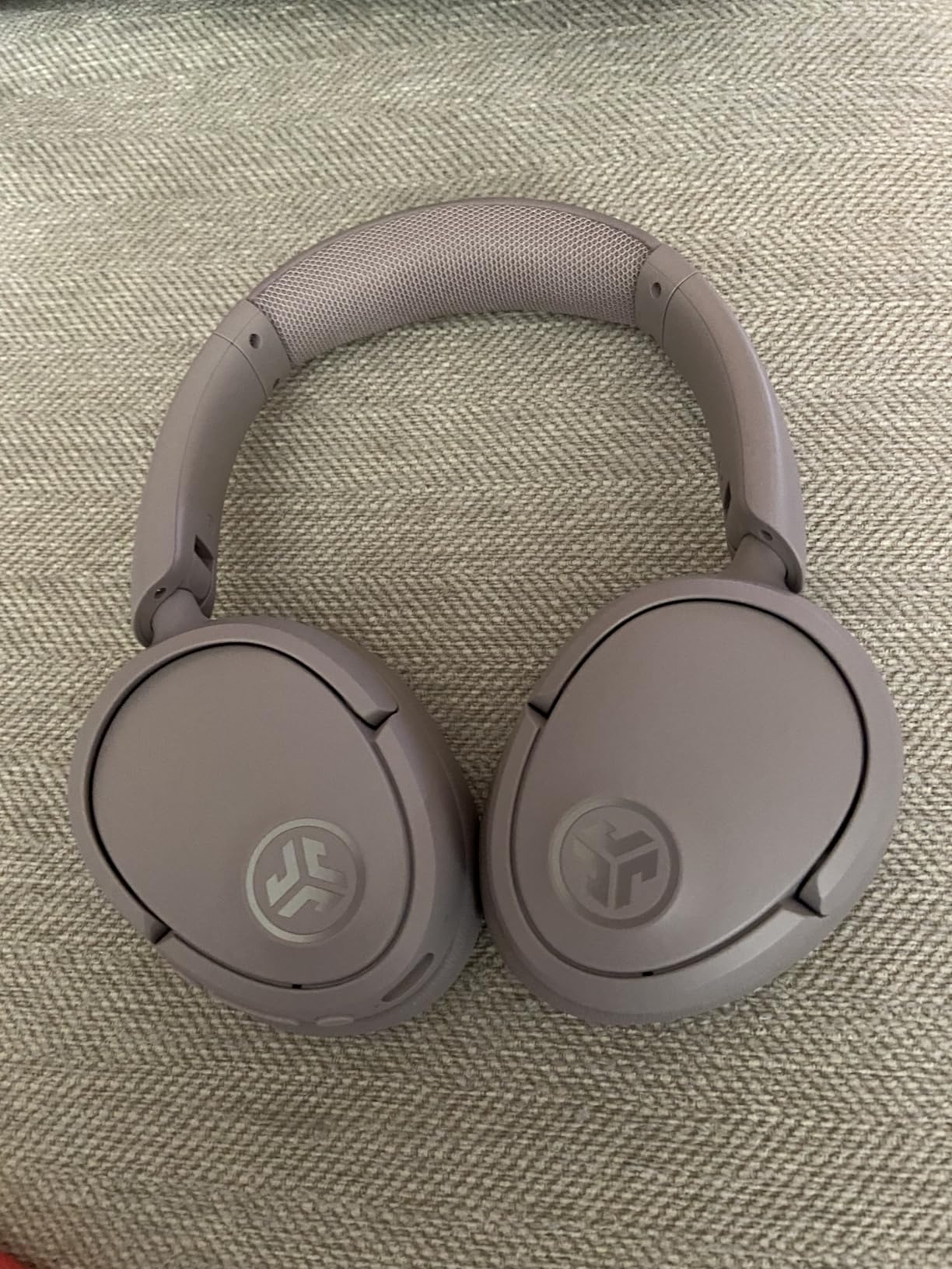 JLab JBuds Lux ANC Wireless Headphones, Mauve, Hybrid Active Noise Cancelling, Customizable Sound, Spatial Audio Compatible, Premium Over-Ear Bluetooth Headset - Customer Photo 5