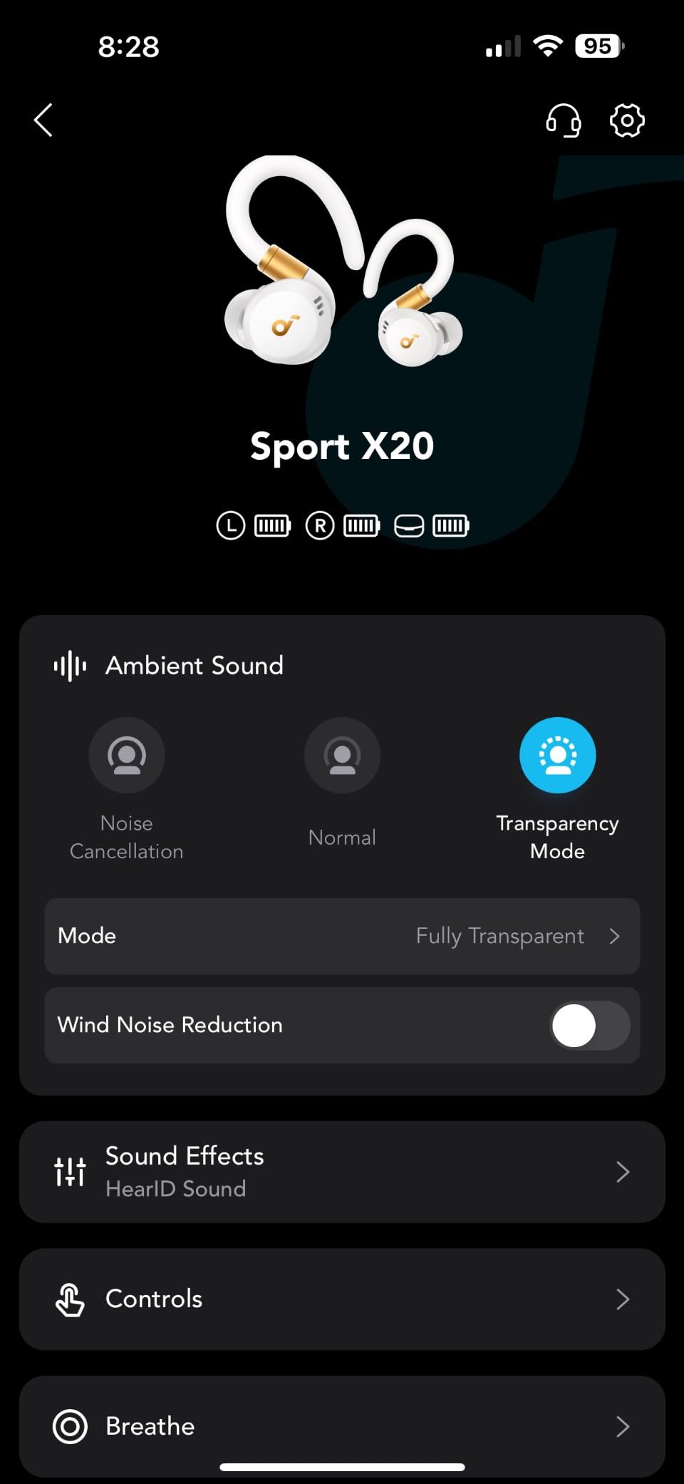 Soundcore Sport X20 by Anker, True-Wireless Workout Earbuds, Rotatable and Extendable Ear Hooks, Noise Cancelling, Deep Bass, IP68 Waterproof, Sweatproof, Dustproof, 48H Play, Sport Earbuds for Gym - Customer Photo 1