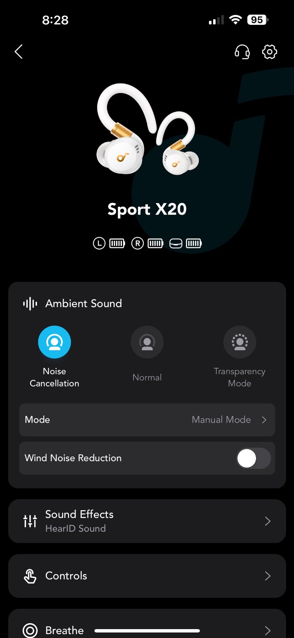 Soundcore Sport X20 by Anker, True-Wireless Workout Earbuds, Rotatable and Extendable Ear Hooks, Noise Cancelling, Deep Bass, IP68 Waterproof, Sweatproof, Dustproof, 48H Play, Sport Earbuds for Gym - Customer Photo 2