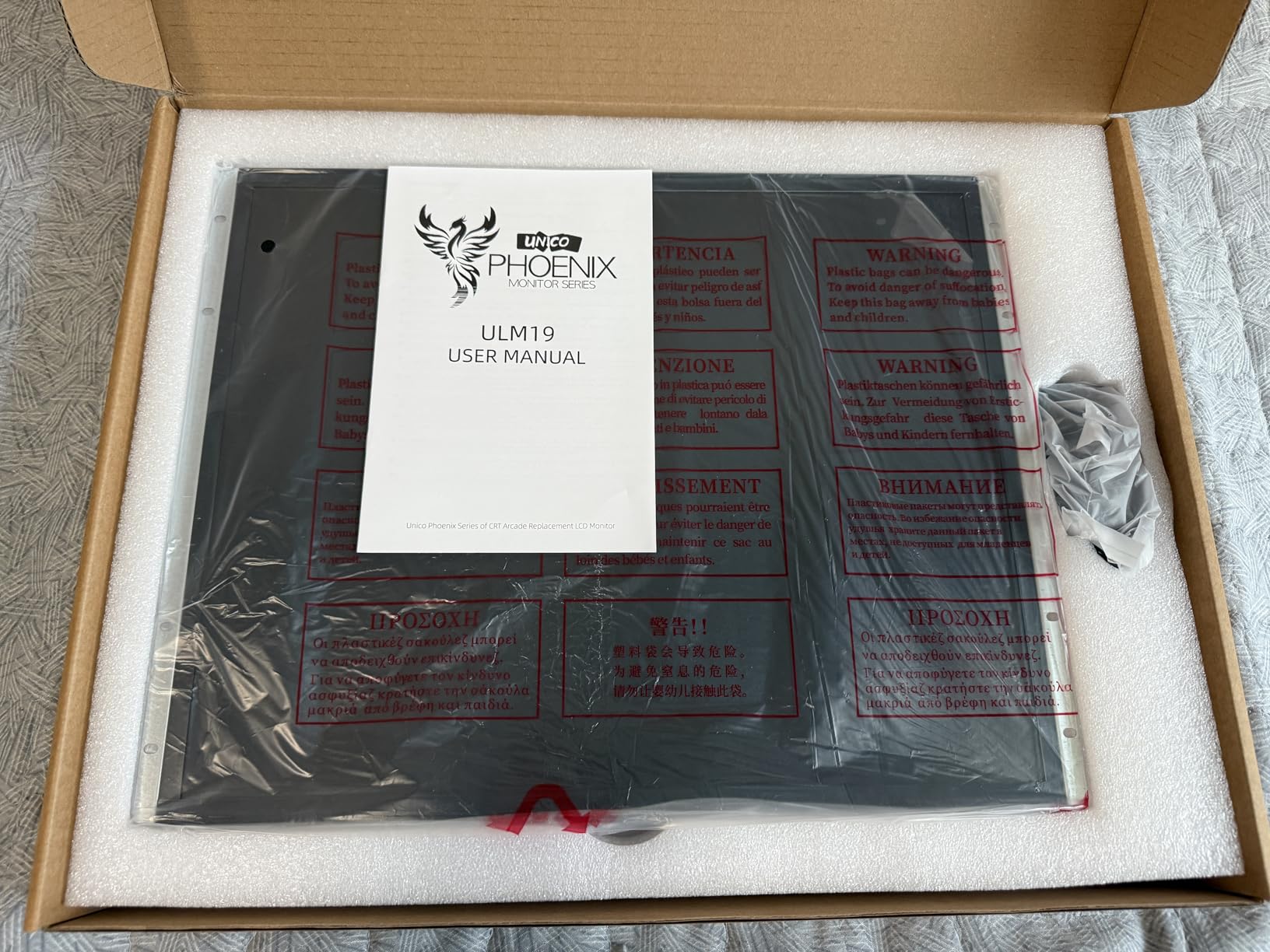 UNICO 19'' CRT Monitor Replacement for Arcade Game Machine, 1280 * 1024 Pixels, Support HDMI/VGA/CG/EGA Retro Arcade Game Console - Customer Photo 1