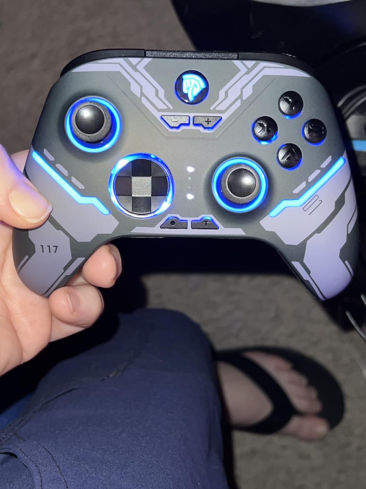 EasySMX X15 PC Controller - Enhanced Wireless Bluetooth Controller with Hall Joysticks/Hall Triggers/RGB Lighting - No Stick Drift, No Dead Zone - Work for Windows PC, Android, Steam and Switch customer photo 1