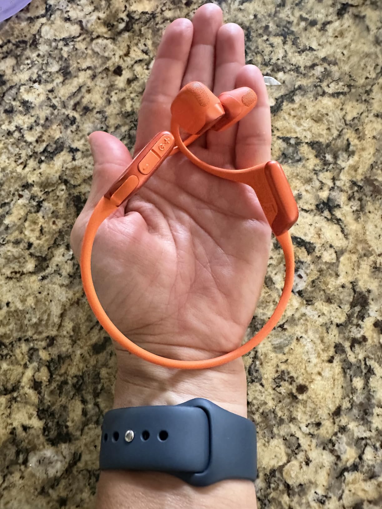 SHOKZ New OpenRun Pro 2 - Open-Ear, Bone Conduction Sport Headphones - with Reflective Strip - Sweat Resistant, Workout Headphones - Secure, Wireless, Comfortable Fit-Deep Bass and Smart Mic App - Customer Photo 1