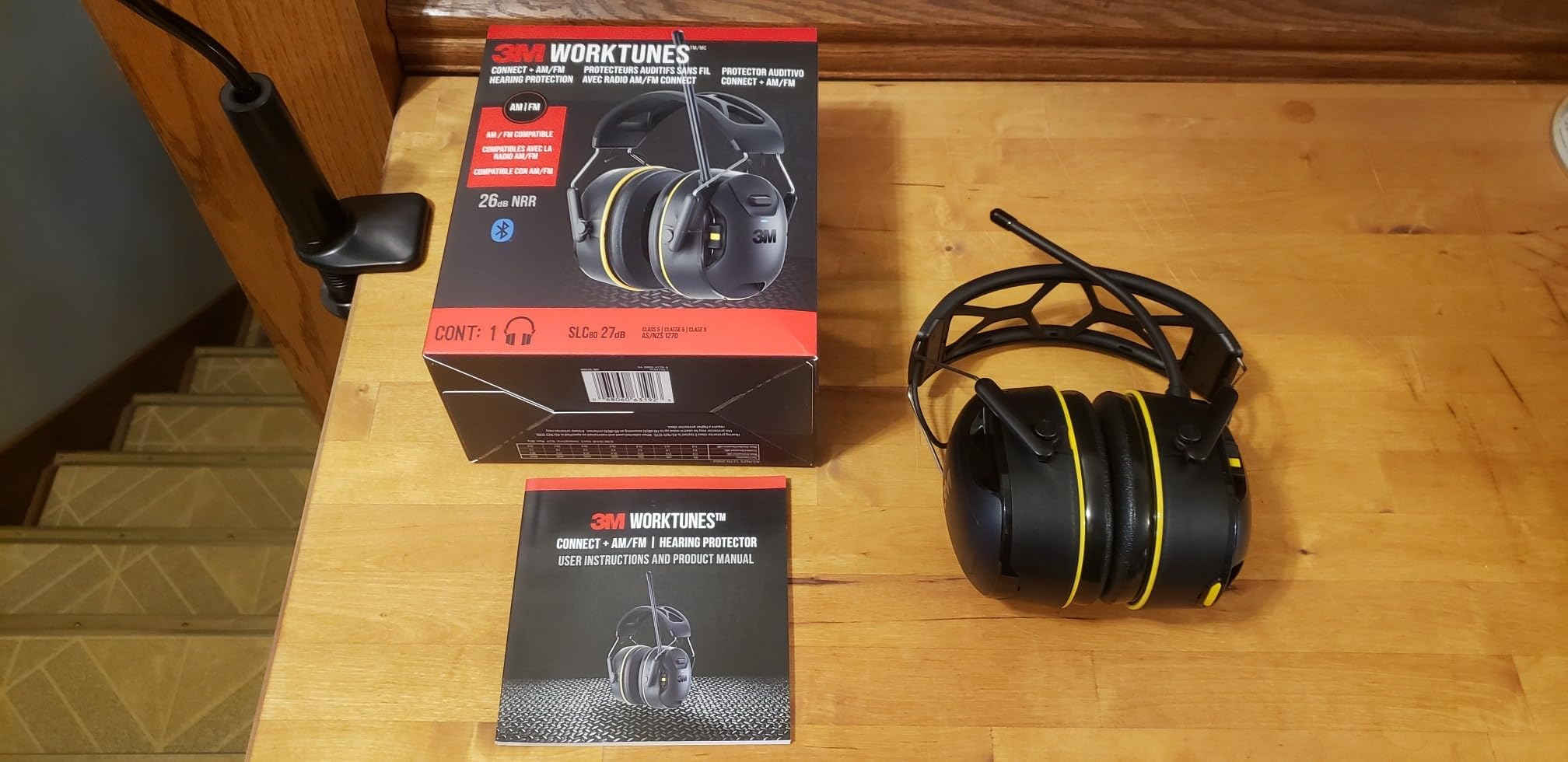 3M WorkTunes Connect + AM/FM Wireless Hearing Protector with Bluetooth Technology, Bluetooth Hearing Protection with a 26 dB Noise Reduction Rating - Customer Photo 2