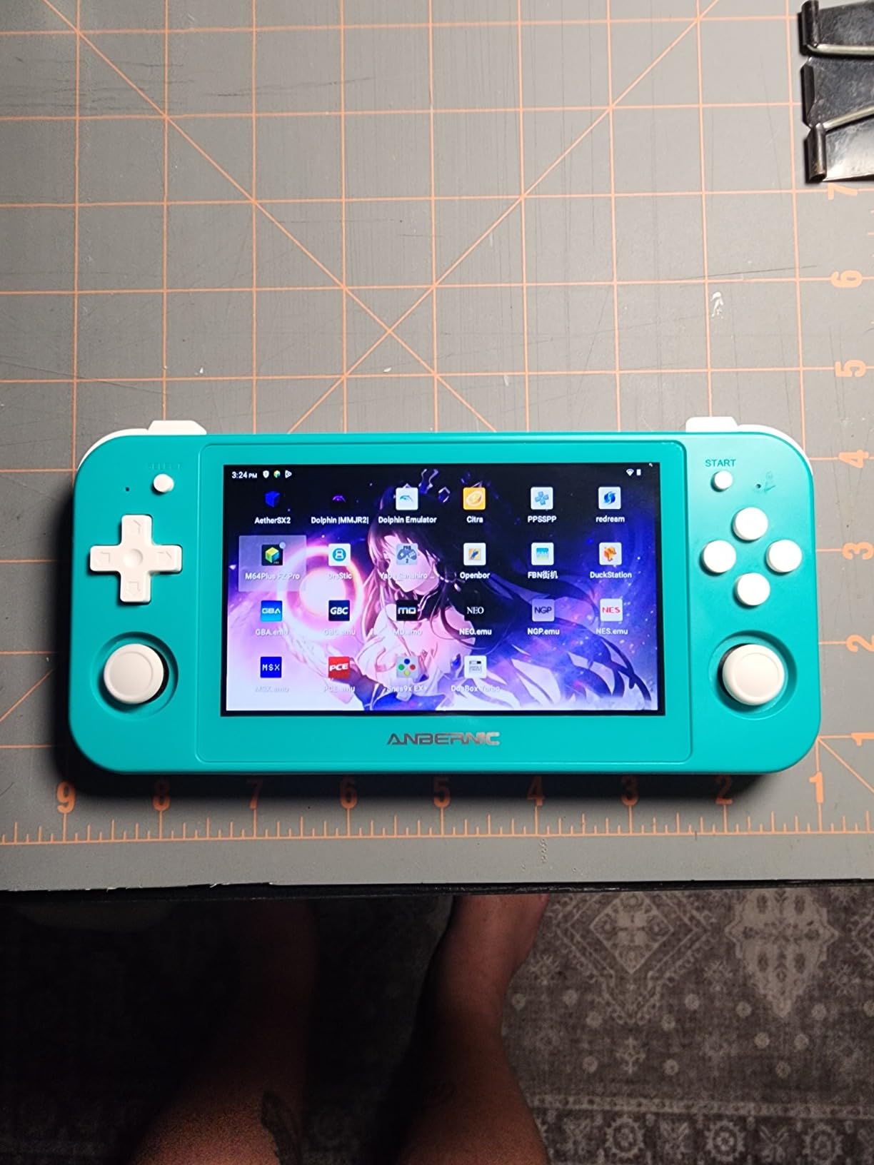 RG505 Retro Handheld Game Console Emulator Handheld Console 4+128G, Android 12 System Unisoc Tiger T618, 4.95'' OLED Touch Screen with 128G TF Card 3172 Games, Support 5G WiFi 5.0 Bluetooth Grey - Customer Photo 1