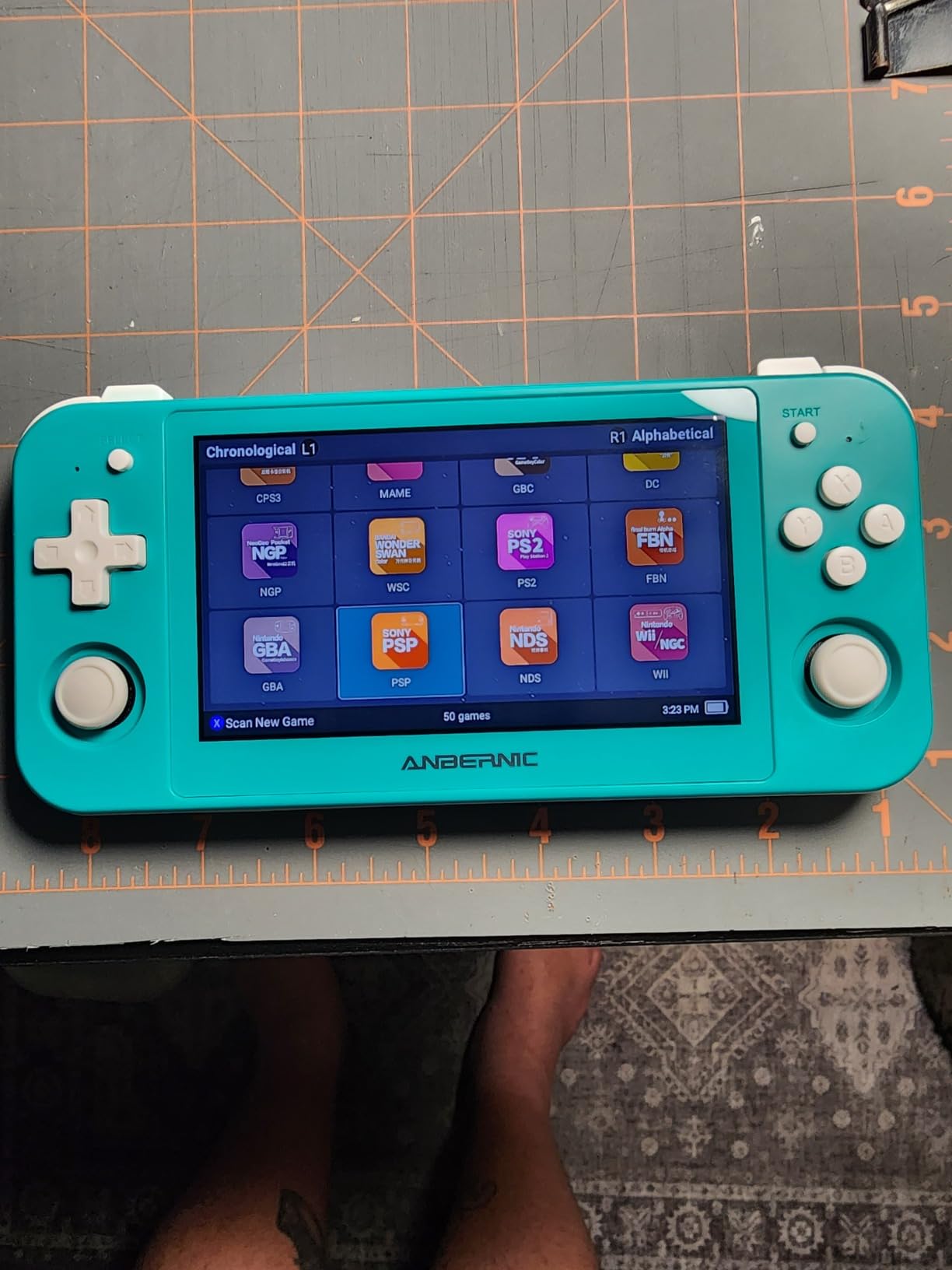 RG505 Retro Handheld Game Console Emulator Handheld Console 4+128G, Android 12 System Unisoc Tiger T618, 4.95'' OLED Touch Screen with 128G TF Card 3172 Games, Support 5G WiFi 5.0 Bluetooth Grey - Customer Photo 2