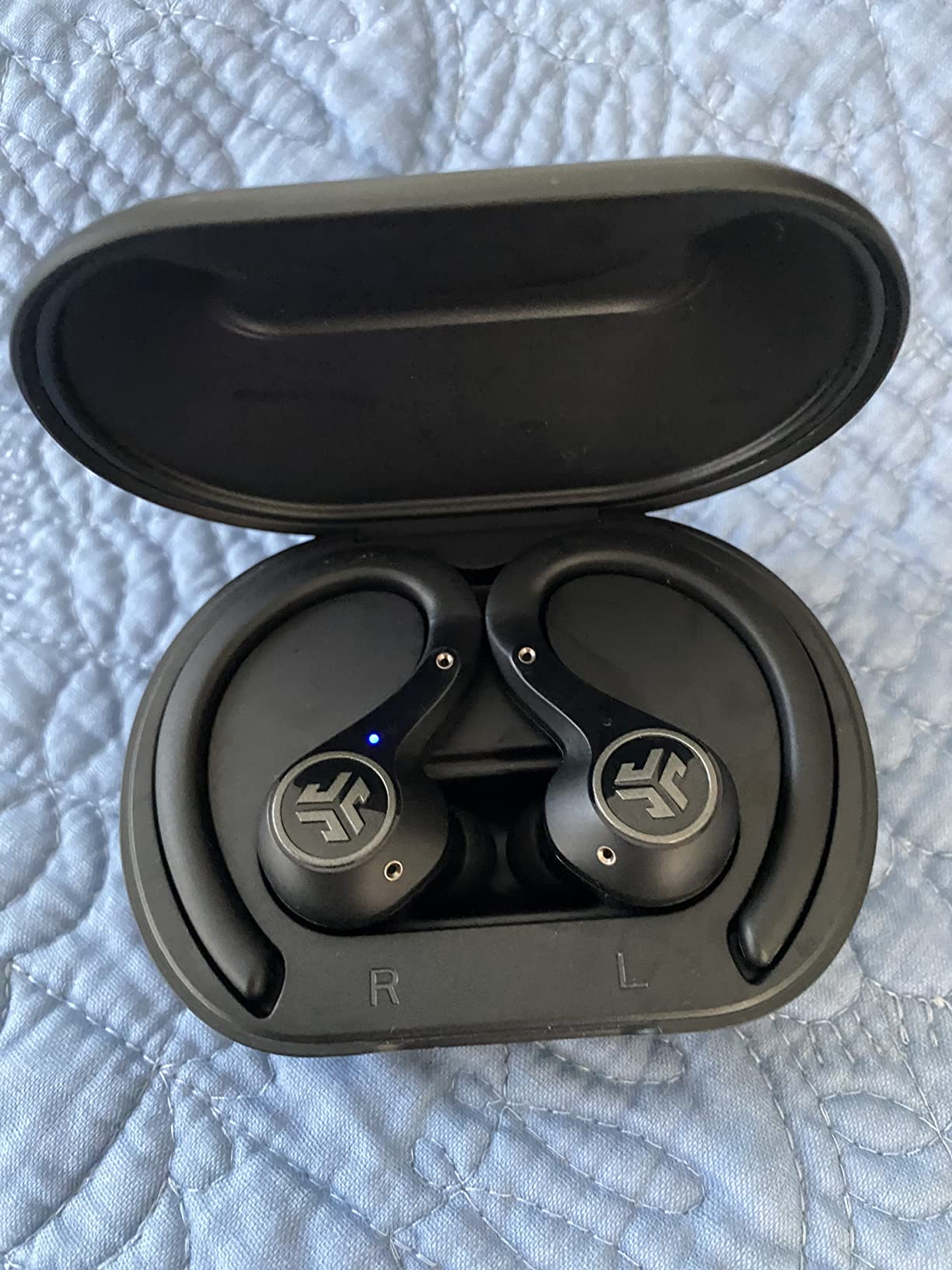 JLab Epic Air Sport ANC 3 True Wireless Bluetooth Earbuds for Active Workout, Hybrid Dual Drivers for Premium Sound, Hi-Res Audio, Spatial Audio, AAC, Sweatproof, 12+ Hours Playtime, Google Fast Pair Customer Review JLab Epic Air Sport ANC 3 True Wireless Bluetooth Earbuds for Active Workout, Hybrid Dual Drivers for Premium Sound, Hi-Res Audio, Spatial Audio, AAC, Sweatproof, 12+ Hours Playtime, Google Fast Pair - Customer Photo 2