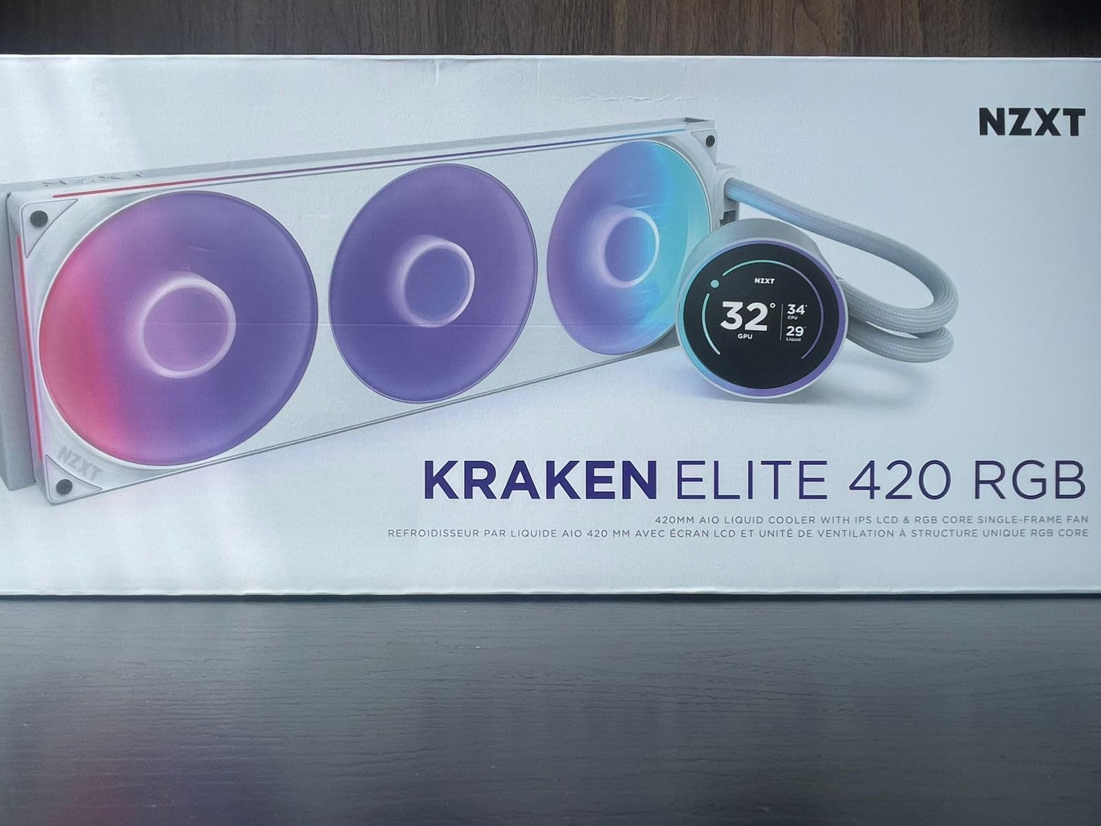 NZXT Kraken Elite 360 RGB 2024 - AIO CPU Liquid Cooler - 360mm Radiator - F360 RGB Core Fan - Customizable 2.72 NZXT Kraken Elite 360 RGB 2024 - AIO CPU Liquid Cooler - 360mm Radiator - F360 RGB Core Fan - Customizable 2.72