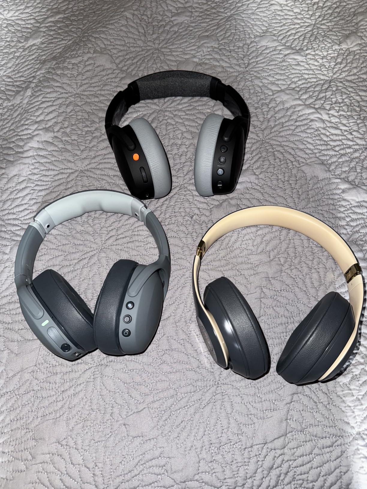 Skullcandy Crusher ANC 2 Wireless Over-Ear Bluetooth Headphones with Multi-Sensory Bass, Active Noise Cancelling, Up to 60 Hours Battery, Microphone for iPhone Android - Black/Asphalt - Customer Photo 1