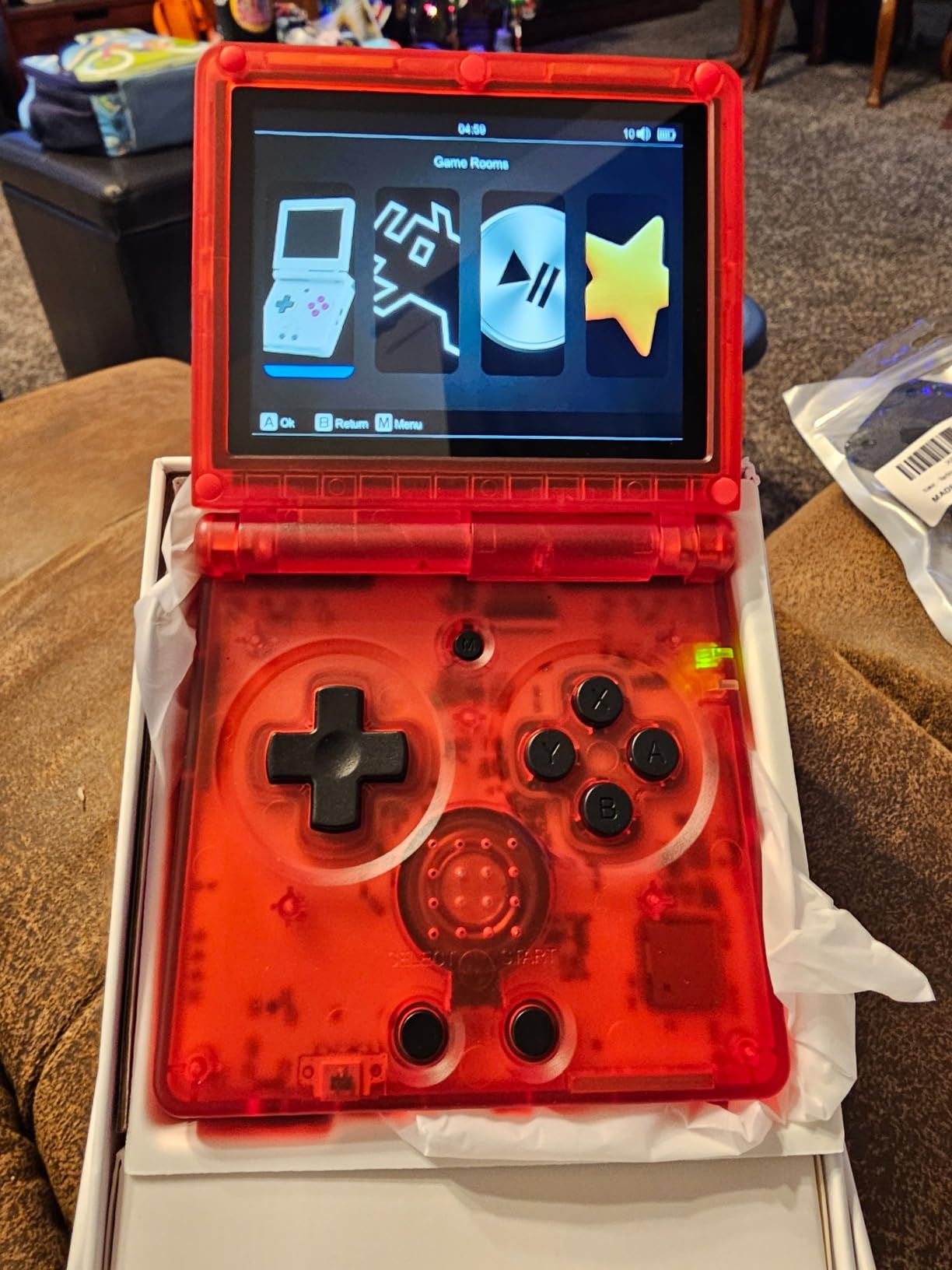 RG35XXSP Handheld Game Console RG35XX SP Clamshell Retro Game Console with 64G TF Card Preloaded Games 5532 Portable Gaming Console with 3.5 inch Screen 3300mAh Battery 5G WiFi Bluetooth HD Silver - Customer Photo 3