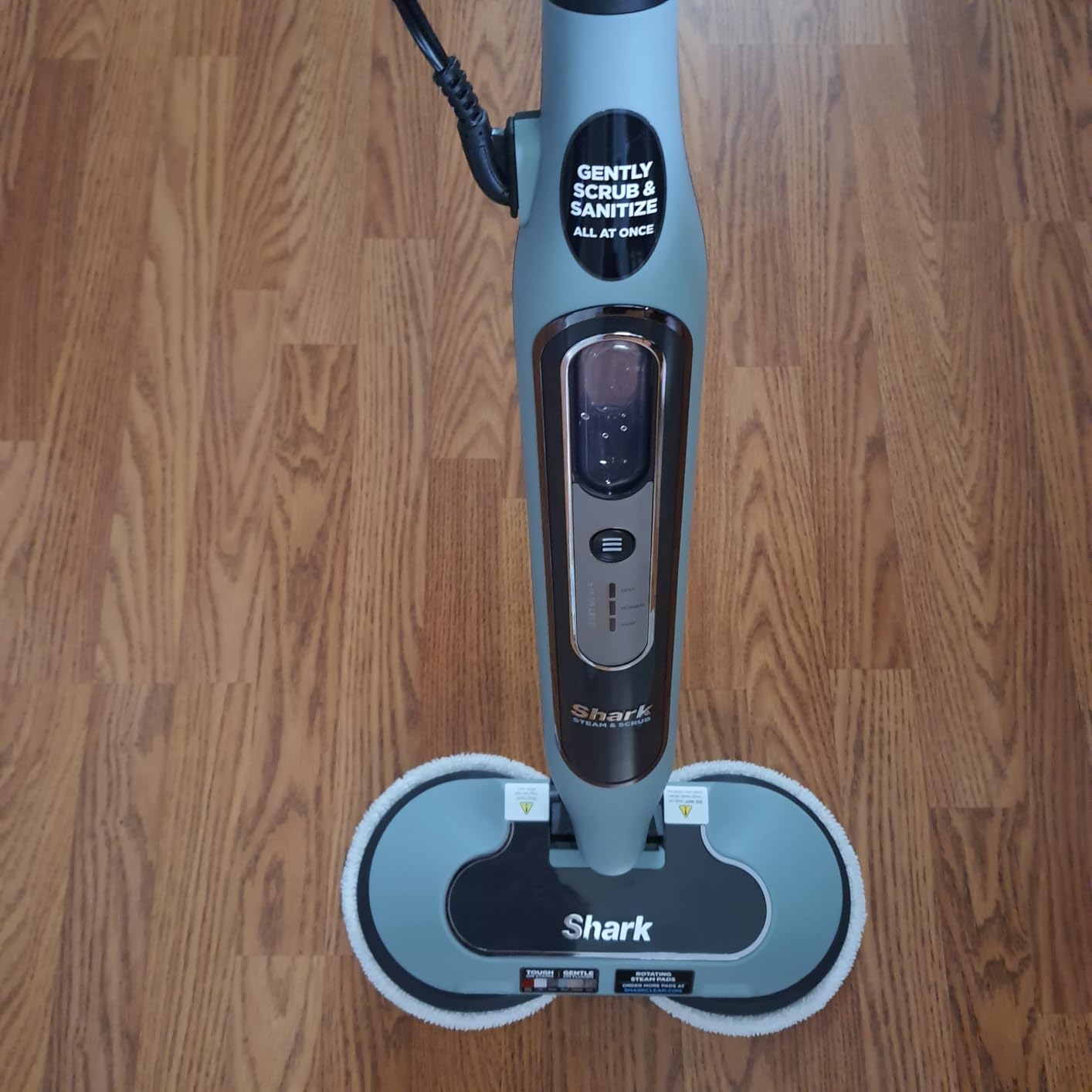 Shark Steam Pickup Lightweight 3-in-1 Steam Mop Cleaner Picks Up Debris, Deep Scrubs & Steam Sanitizes - All At Once for Home with Sealed Hard Floors like Hardwood, Tile & Laminate, SD201 - Customer Photo 2