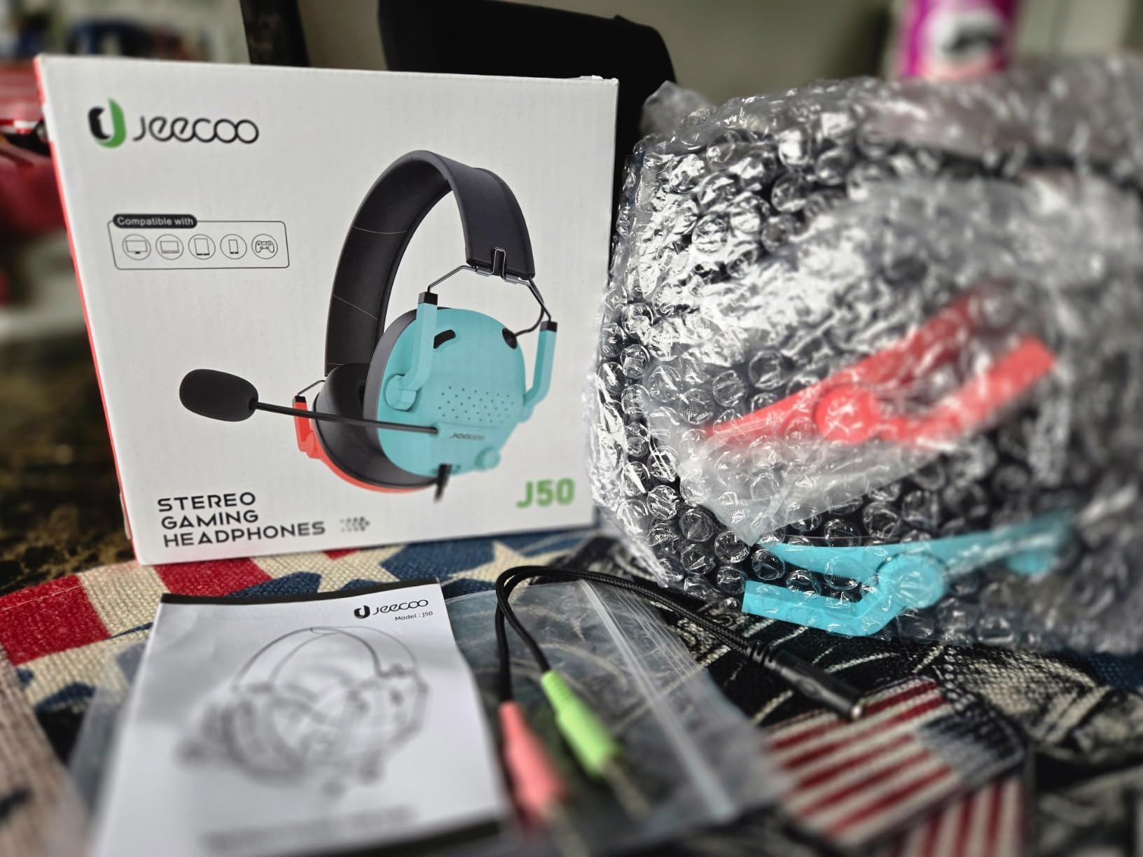SENZER SG600 Wireless Gaming Headset with Microphone - 7.1 Surround Sound, Noise Canceling Mic, 2.4GHz Wireless & Bluetooth 5.3 - Foldable Gaming Headphones for PC PS5 PS4 (Not Xbox Compatible) - Customer Photo 1