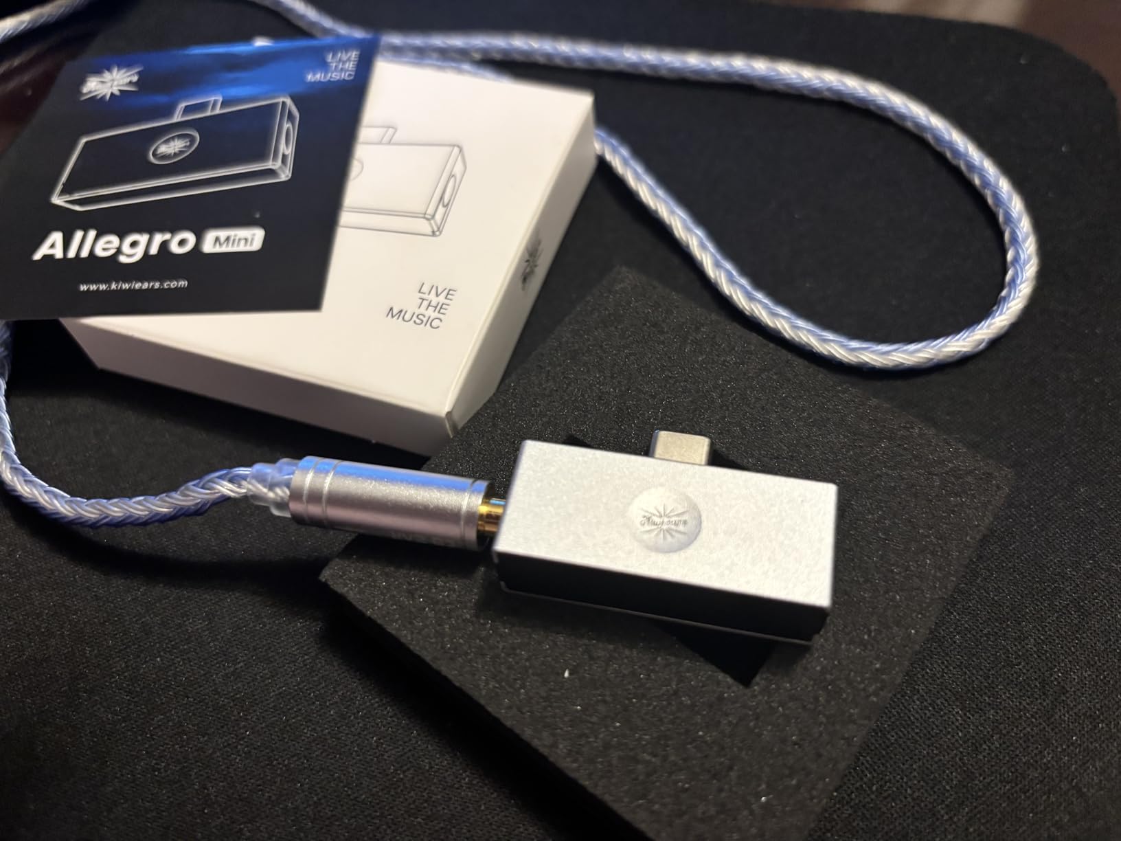 Linsoul Kiwi Ears Allegro Mini Portable IEM DAC, in Ear Monitor Amplifier, USB C to 3.5/4.4mm Output, with Custom Chip, High Resolution 32bit/384kHz, HiFi Earbuds Amp for Phone/PC - Customer Photo 2