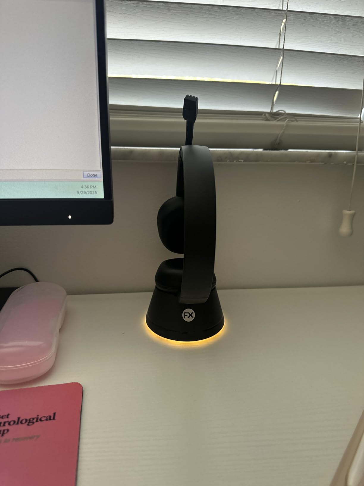 Wireless Headset, Bluetooth Headphones with Mic(AI Noise Cancelling), 65 Hrs Working Time with USB Dongle, Wireless Headset with Mic for Work from Home/Computer/Laptop/PC/Android - Customer Photo 1