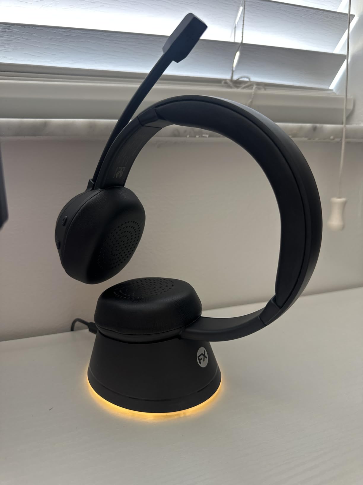 Wireless Headset, Bluetooth Headphones with Mic(AI Noise Cancelling), 65 Hrs Working Time with USB Dongle, Wireless Headset with Mic for Work from Home/Computer/Laptop/PC/Android - Customer Photo 2