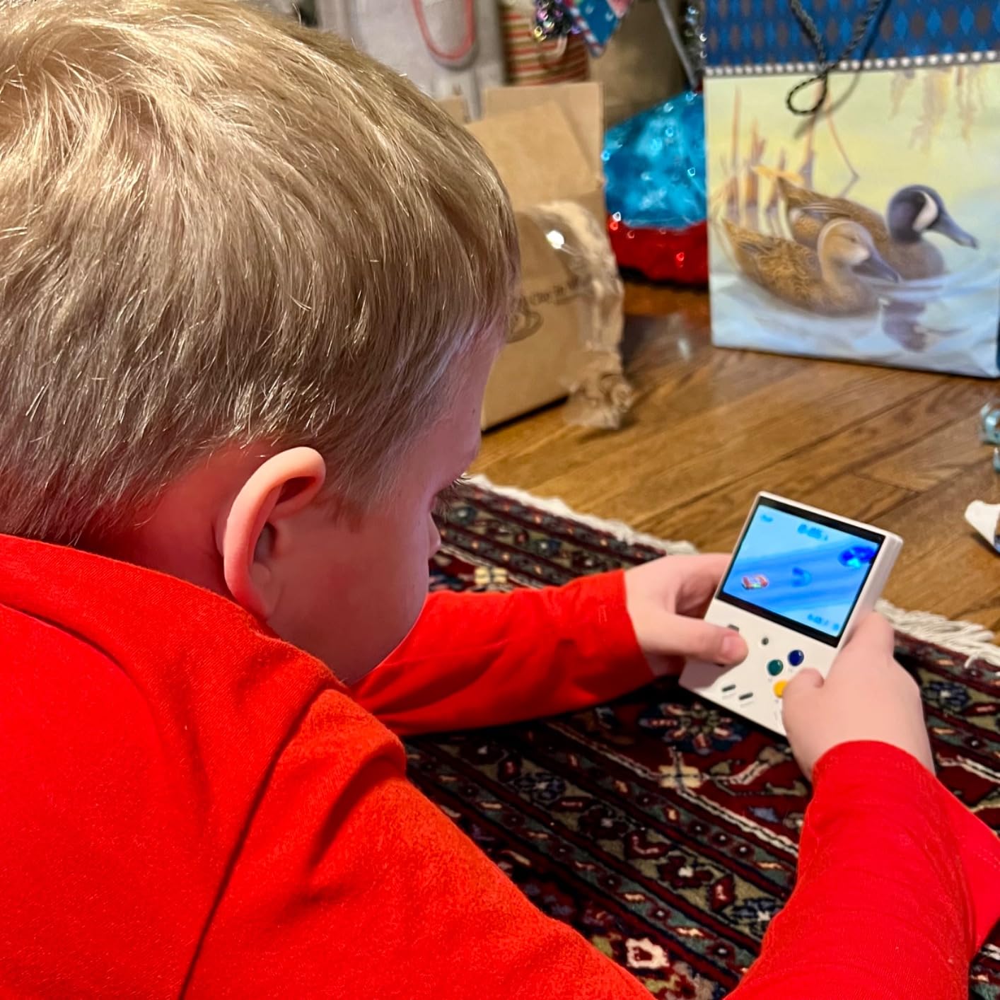 Miyoo Mini Plus Handheld Game Console 3.5-inch 640*480 IPS Screen 3000mAh Miyoo-mini+ with Portable Case T-Purple - Customer Photo 2