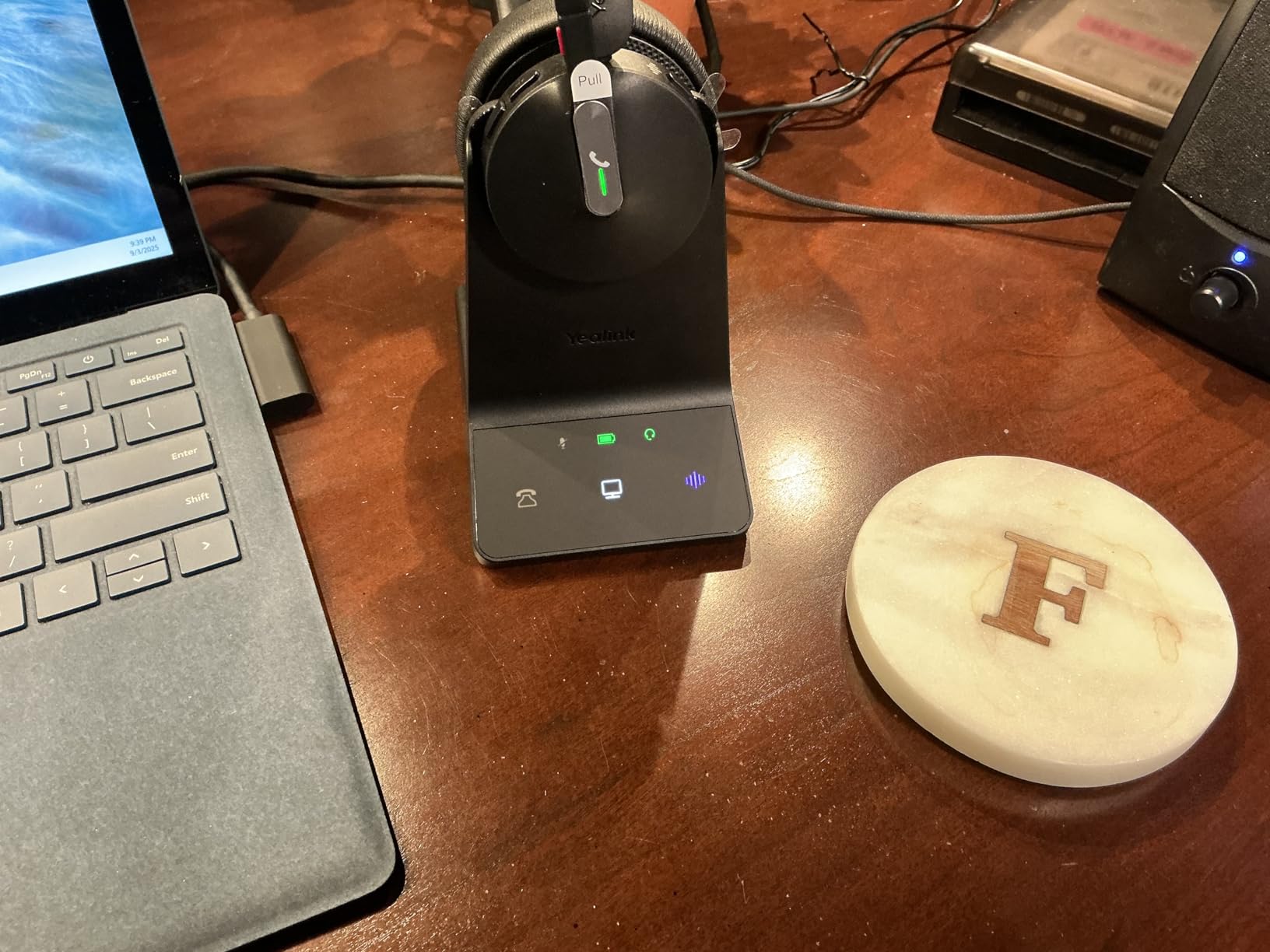 Yealink WH64 Dual Teams DECT & Bluetooth Wireless Headset, 606ft Range, Microsoft Certified, On Ear Work Wired Headphone with 3X Noise Cancelling Mic, 32 Talk Time, Office Desk IP Phone, PC,Computer - Customer Photo 2