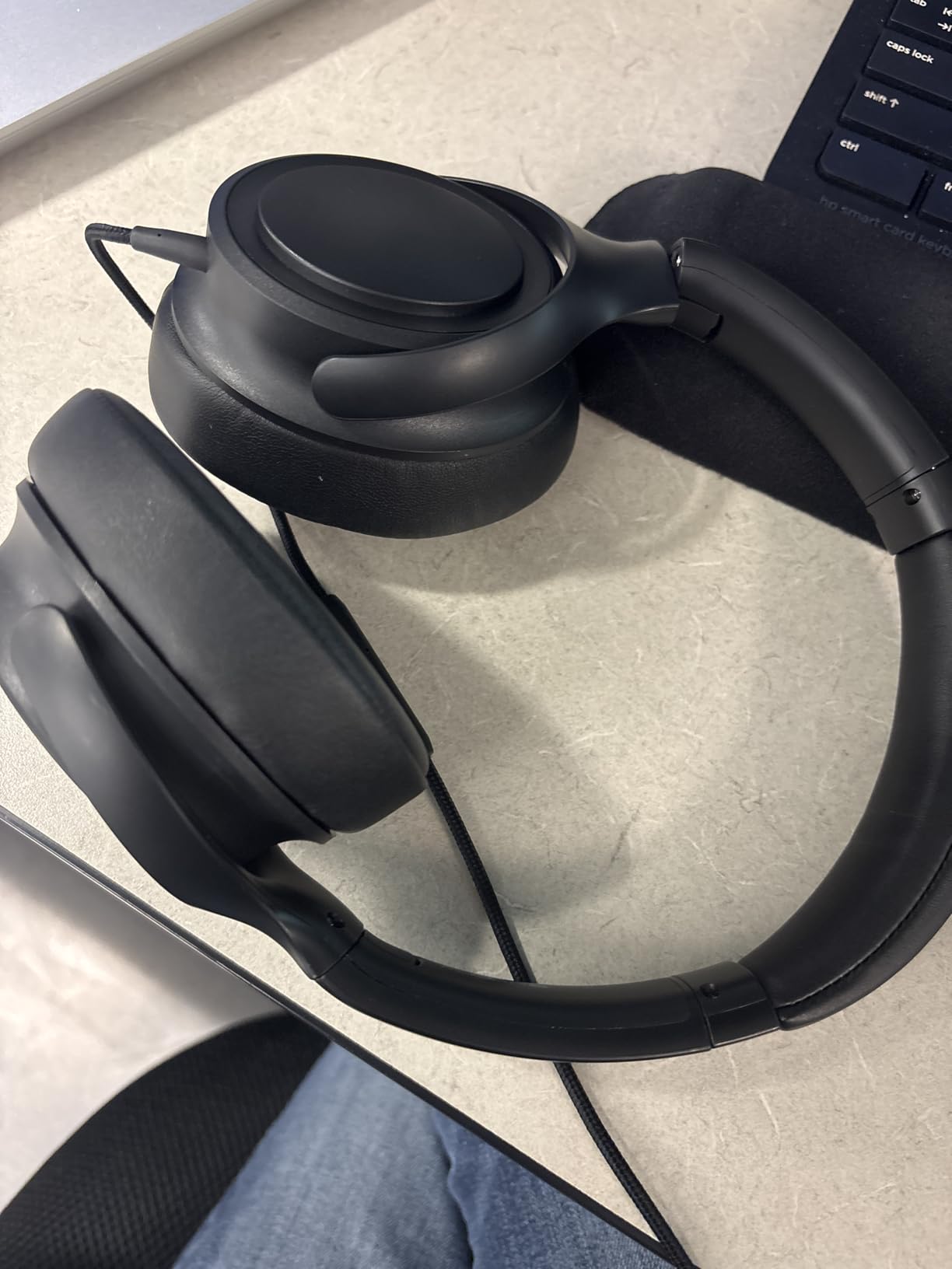 Wired Over-Ear Headphones with USB C Connector, Hi-Fi Stereo Sound, Noise-Isolating Ear Cups, Comfortable Fit for USB C Devices (No Bag, Black) - Customer Photo 3