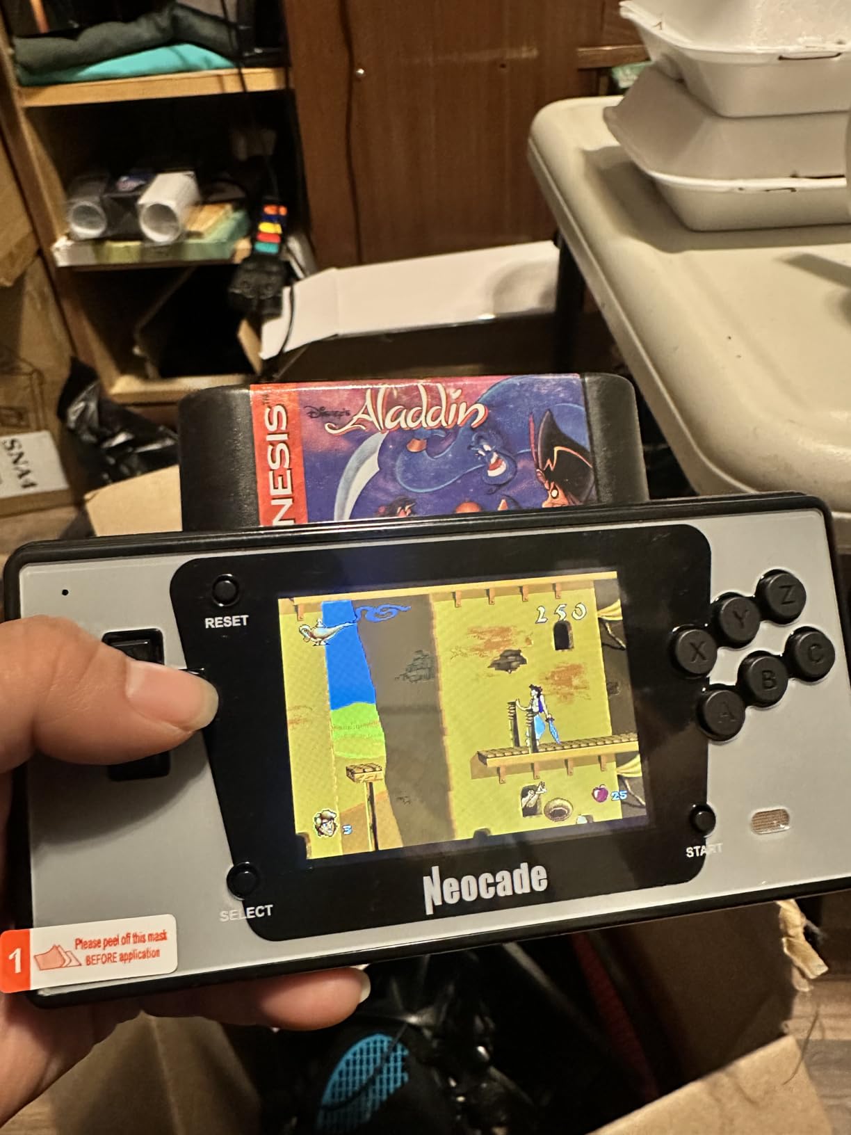 Retro Handheld Game Console for Sega Genesis, 12 MD Games in Cartridge and 18 Built-in PIKO Licensed Video Games Support HDMI Output 1800mAh Battery - Customer Photo 2