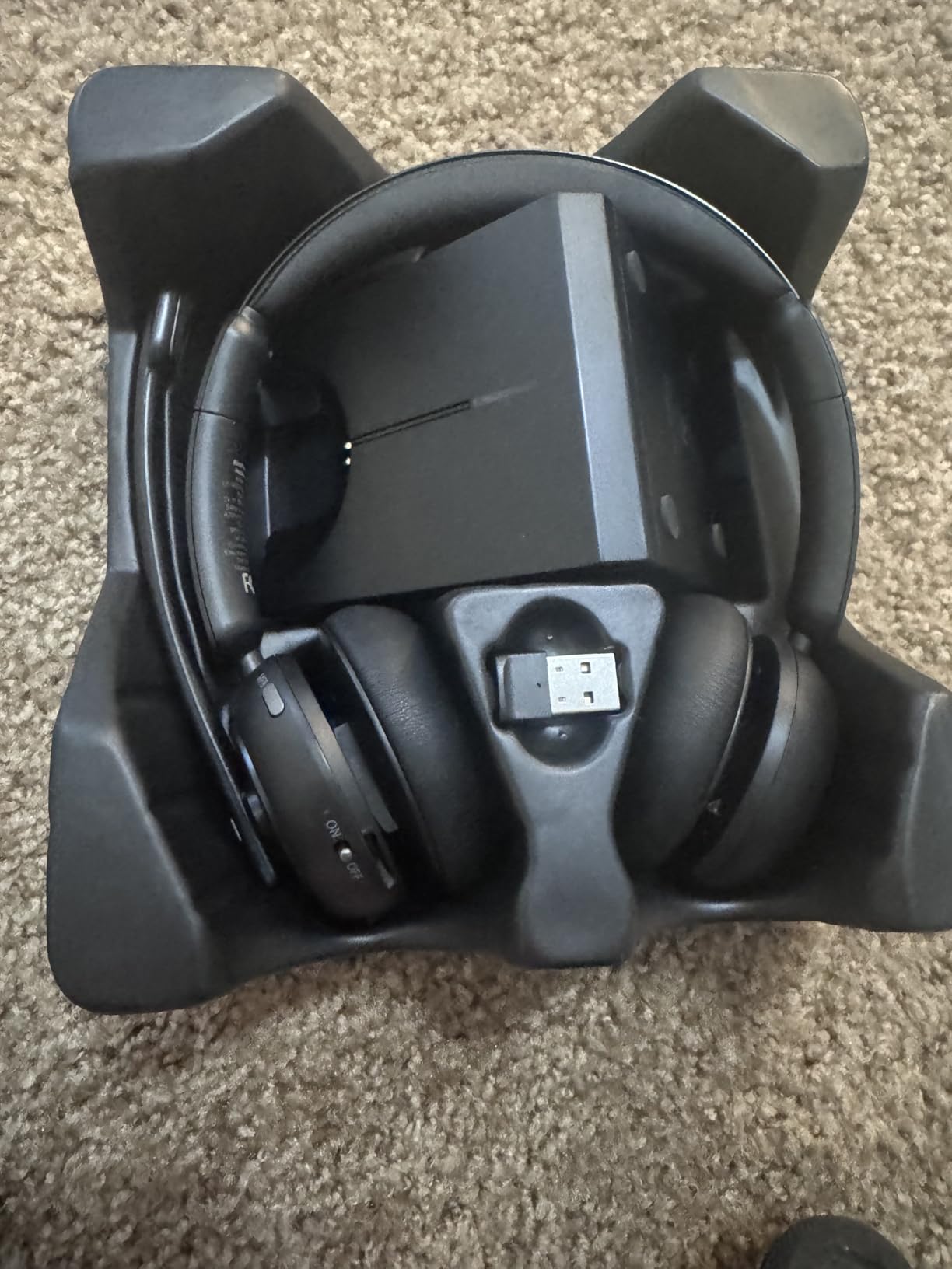 Wireless Headset with Mic for Work, Bluetooth Headset with Microphone (Noise Cancelling & Mute Button), Wireless Headphones with Mic for Work from Home/Office/PC/Call Center/Computer/Laptop/Teams/Zoom - Customer Photo 1