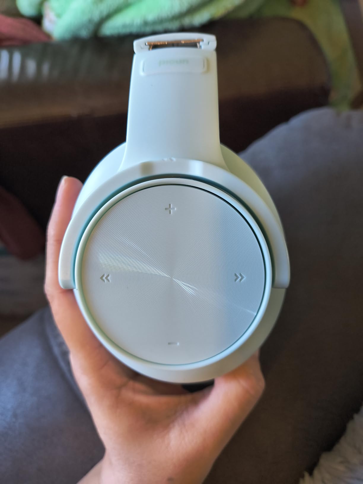 Picun B8 Bluetooth Headphones, 120H Playtime Headphone Wireless Bluetooth with 3 EQ Modes, Low Latency, Hands-Free Calls, Over Ear Headphones for Travel Home Office Cellphone PC Khaki White - Customer Photo 1