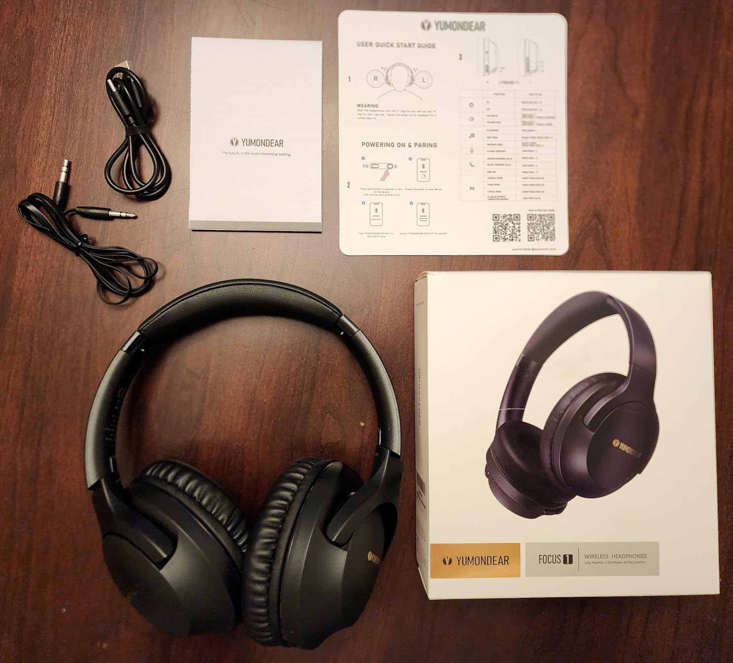 Bluetooth Headphones Over Ear 80H Playtime, Wireless Headphones Over Ear with 3 EQ Modes, Built-in ENC Mic, Deep Bass, HiFi Stereo Foldable 5.4 Bluetooth Headset for Phone PC Travel Gym Workout - Customer Photo 2