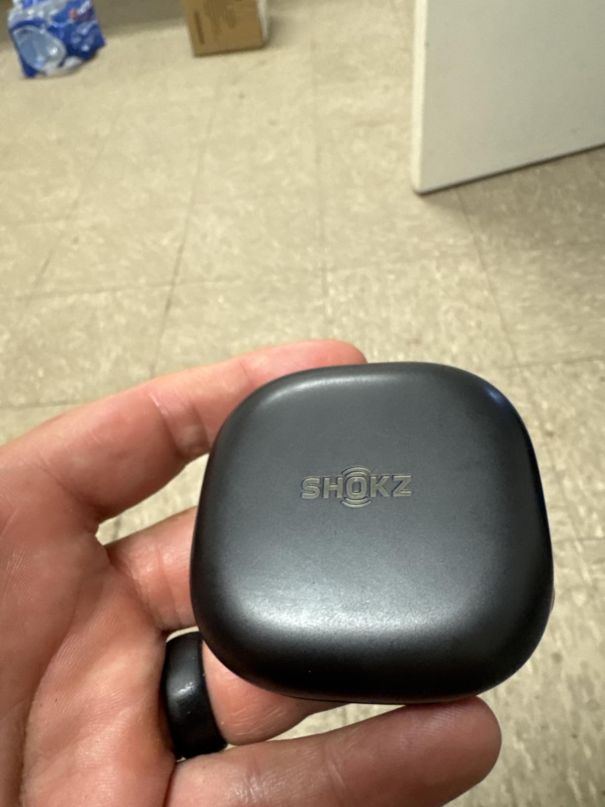 SHOKZ New OpenFit 2 Open-Ear Headphones, True Wireless Bluetooth Earphones with Microphone, Earhook Earbuds with 48 Hours of Playtime, Fast Charging, IP55 Water-Resistant, with Carrying Bag, Black Customer Review SHOKZ New OpenFit 2 Open-Ear Headphones, True Wireless Bluetooth Earphones with Microphone, Earhook Earbuds with 48 Hours of Playtime, Fast Charging, IP55 Water-Resistant, with Carrying Bag, Black - Customer Photo 1