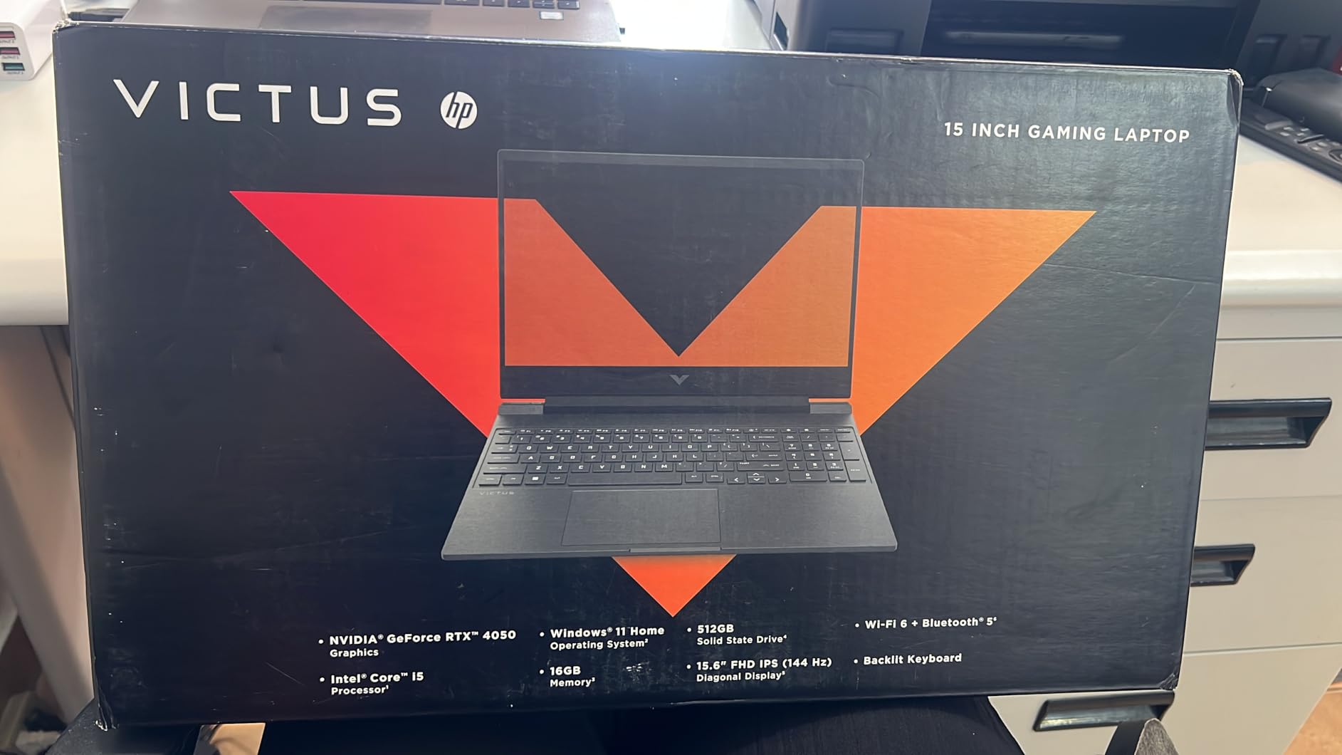 HP Victus 15.6 inch FHD 144Hz Gaming Laptop Intel Core i5-13420H NVIDIA GeForce RTX 4050 6GB - 16GB DDR4 512GB SSD Mica Silver (2024) - Customer Photo 2