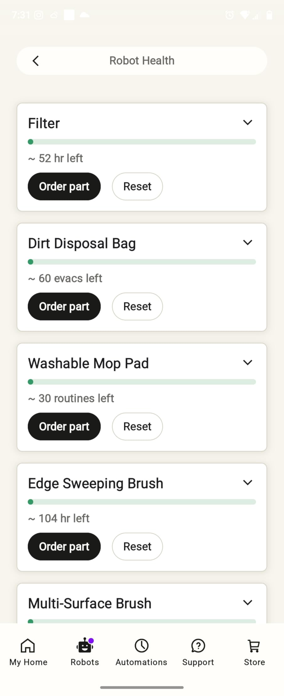 iRobot Roomba 104 Robot Vacuum & Mop - Self-Empties for 75 Days (Over 10 Weeks), Strong Power-Lifting Suction, Vacuums All Floors, Mops Hard Floors, LiDAR Smart Navigation Mapping, Cleans in Neat Rows Customer Review iRobot Roomba 104 Robot Vacuum & Mop - Self-Empties for 75 Days (Over 10 Weeks), Strong Power-Lifting Suction, Vacuums All Floors, Mops Hard Floors, LiDAR Smart Navigation Mapping, Cleans in Neat Rows - Customer Photo 4