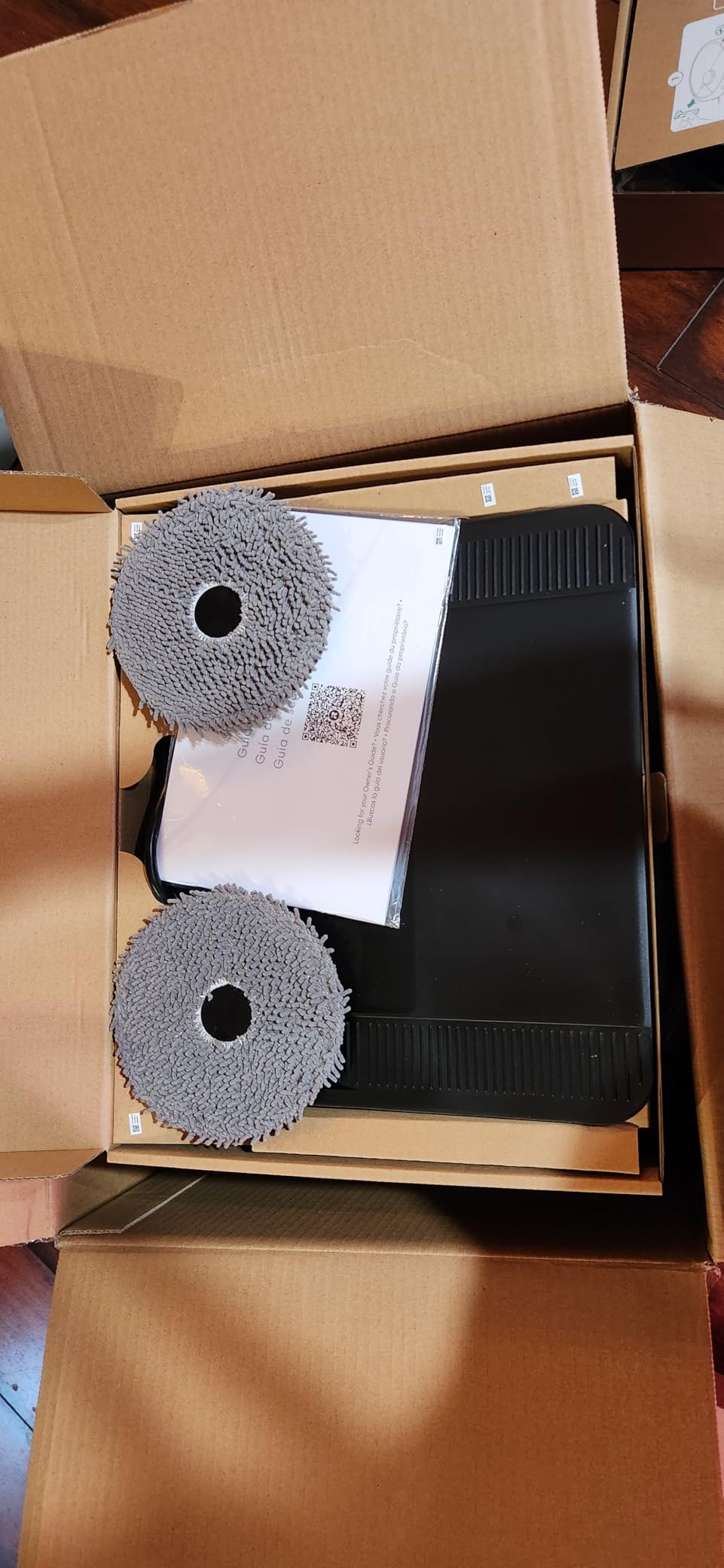 iRobot Roomba Plus 405 (G181) Combo Robot Vacuum & Mop with AutoWash Dock - Amazon Exclusive, Dual Spinning Mop Pads, Self-Empties for 75 Days, Intense Suction, Pad Washing & Drying, Pad-Lift, LiDAR Customer Review iRobot Roomba Plus 405 (G181) Combo Robot Vacuum & Mop with AutoWash Dock - Amazon Exclusive, Dual Spinning Mop Pads, Self-Empties for 75 Days, Intense Suction, Pad Washing & Drying, Pad-Lift, LiDAR - Customer Photo 3