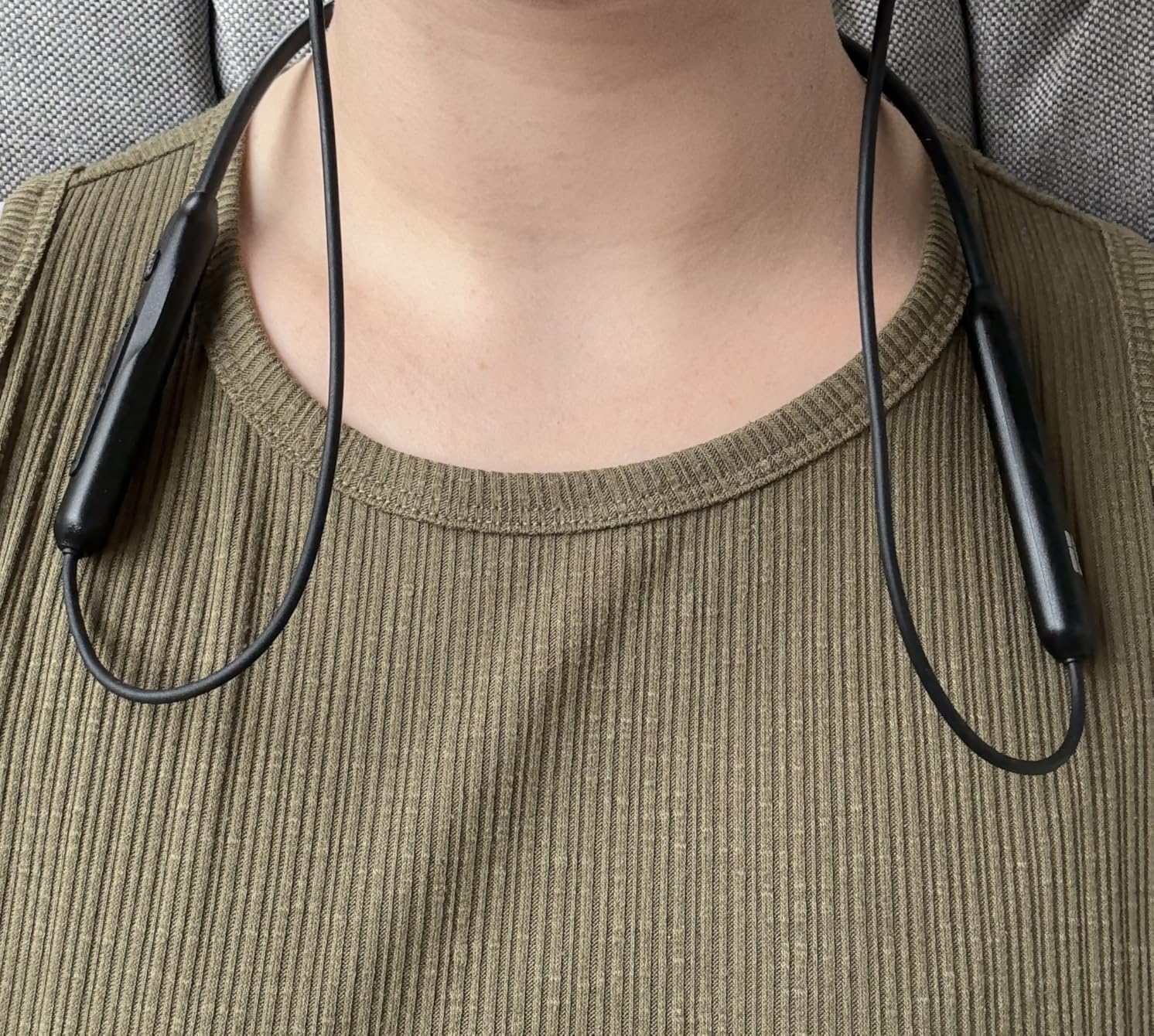 Active Noise Cancelling Headphones, Wireless V5.3 Bluetooth Headphones with 3 AI Mics ENC, in-Ear Magnetic Neckband Earbuds 60Hrs Playtime,IPX6 Sweatproof ANC Headsets for Travel Home Office - Customer Photo 1