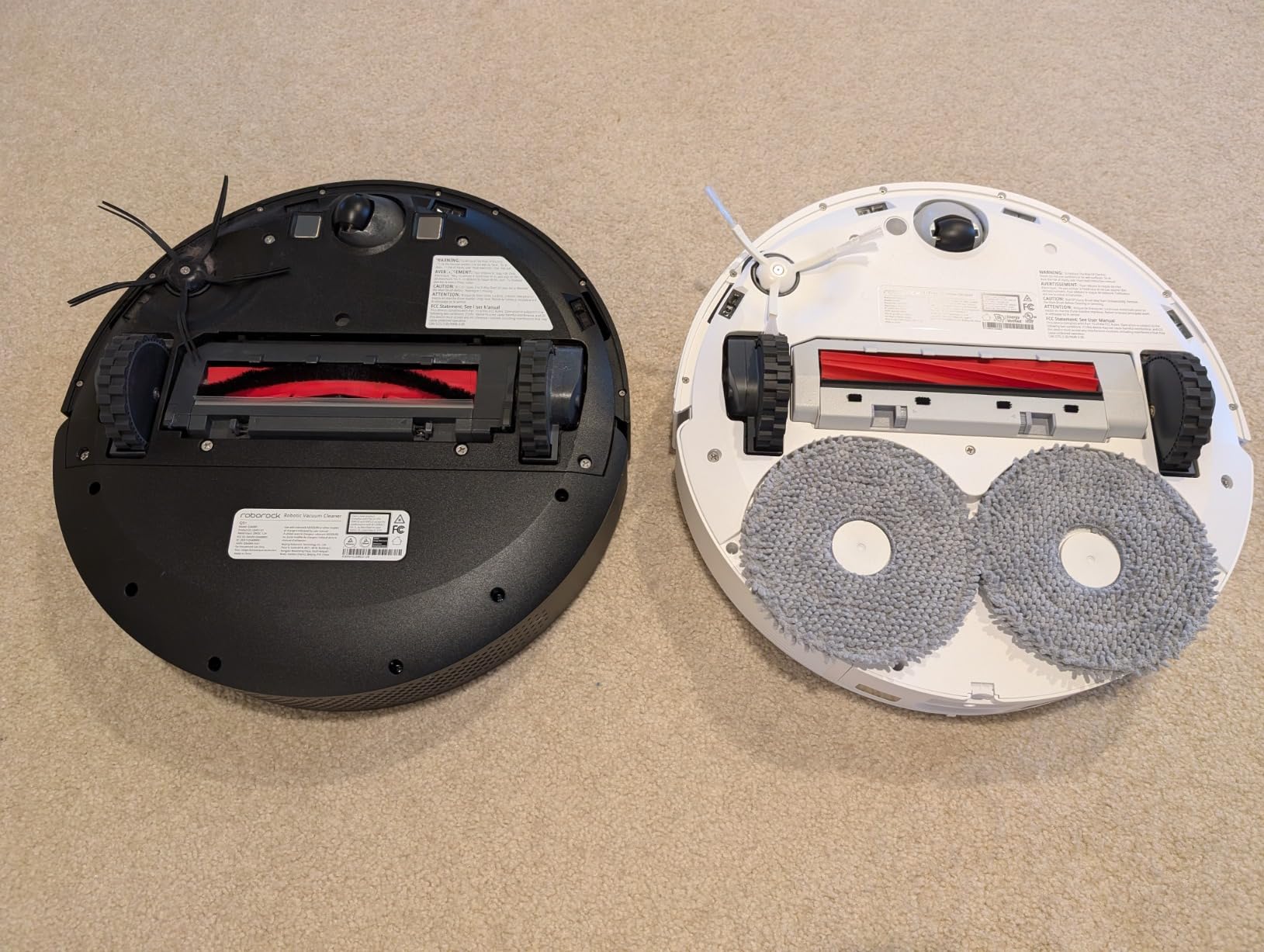 roborock Qrevo Series Robot Vacuum and Mop, 8000Pa Suction, Upgraded from Qrevo S, Anti-Tangle Brushes, Smart Obstacle Avoidance, Auto Mop Washing, All-in-One Dock, 200RPM Spinning Mops, Black(QV 35A) - Customer Photo 2