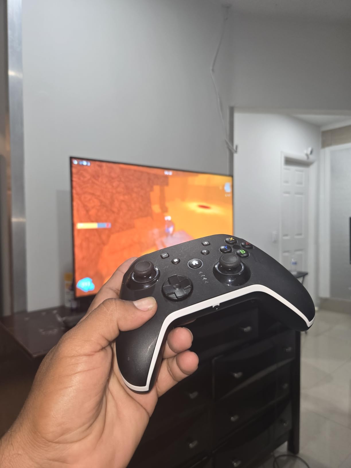 Bcofo Wireless Mobile Gaming Controller for iPhone/Android/Switch/Laptop, Wired Control for PC/Steam, Programmable Game Gamepad with Phone Clip for Gamer, with RGB Lighting Effect/Turbo/Vibration - Customer Photo 2