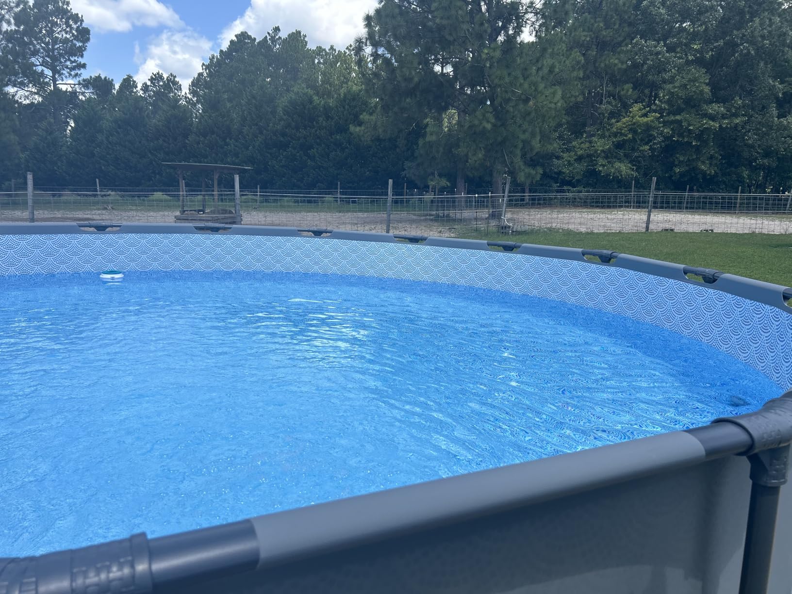Enhulk Pool Vacuum for Above Ground Pool, 2025 Upgraded Pool Vacuum with A Telescopic Pole, 18.5 Gal/Min Powerful Suction, 80Mins Runtime, Effortlessly Cleans Debris Underwater (Blue) - Customer Photo 2