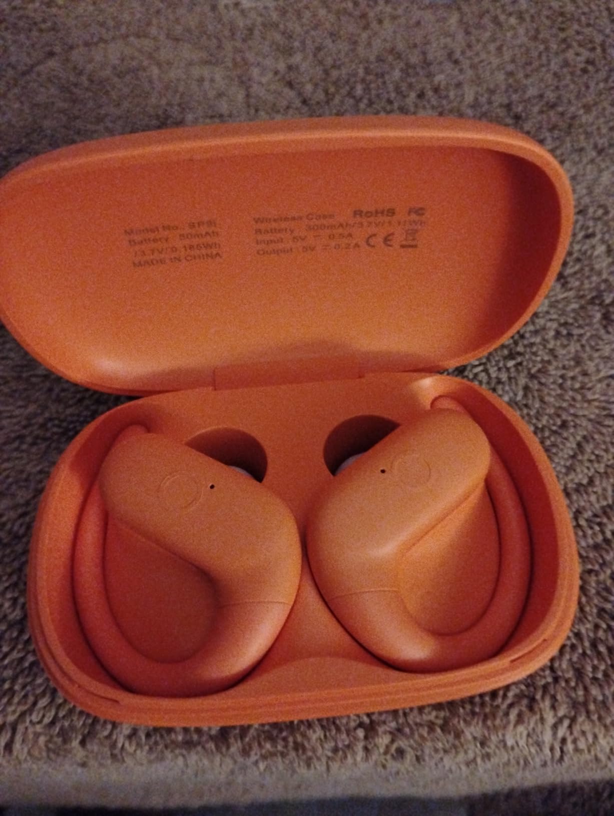 kurdene Wireless Earbuds Bluetooth Headphones Sport,Over Ear Buds with Deep Bass Sound,60Hrs Playtime Earphones Redesigned Comfort Fit with Earhooks for Running,Meeting,Workout-Black - Customer Photo 1