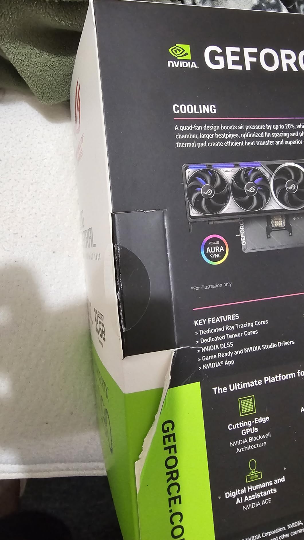 ASUS TUF Gaming GeForce RTX 5090 32GB GDDR7 OC Edition Gaming Graphics Card (PCIe 5.0, HDMI/DP 2.1, 3.6-Slot, Military-Grade Components, Protective PCB Coating, axial-tech Fans, Vapor Chamber) - Customer Photo 3