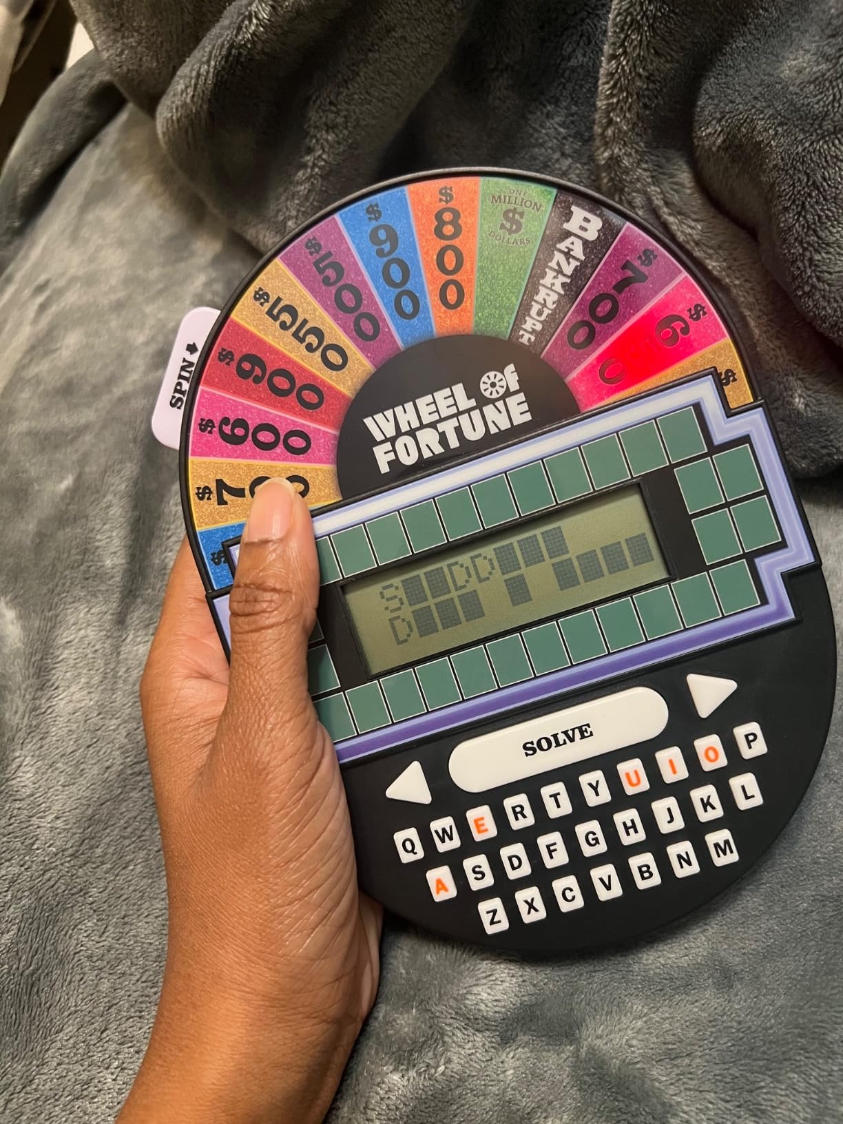Educational Insights Wheel of Fortune Game - Handheld Electronic Game, Great for Travel - Customer Photo 2