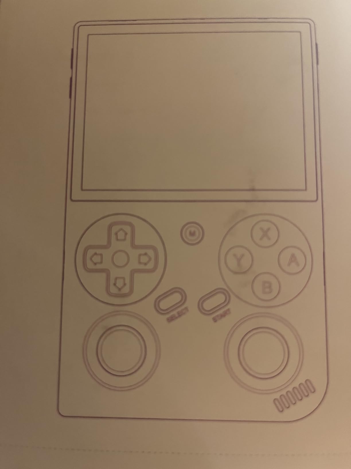 G350 Retro Handheld Game Console, G350 Retro Gaming Console 3.5'' IPS Screen Linux System Built-in 64G TF Card 20+Emulators Pre-Installed 4371 Games Retro Game Console with 3200mAh Battery Black - Customer Photo 1