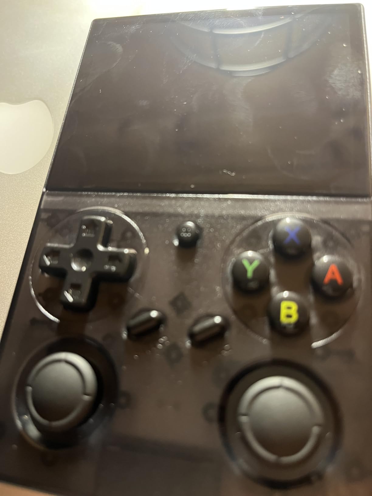 G350 Retro Handheld Game Console , G350 Retro Gaming Console 3.5'' IPS Screen Linux System Built-in 64G TF Card 20+Emulators Pre-Installed 4371 Games Retro Game Console with 3200mAh Battery Black - Customer Photo 2
