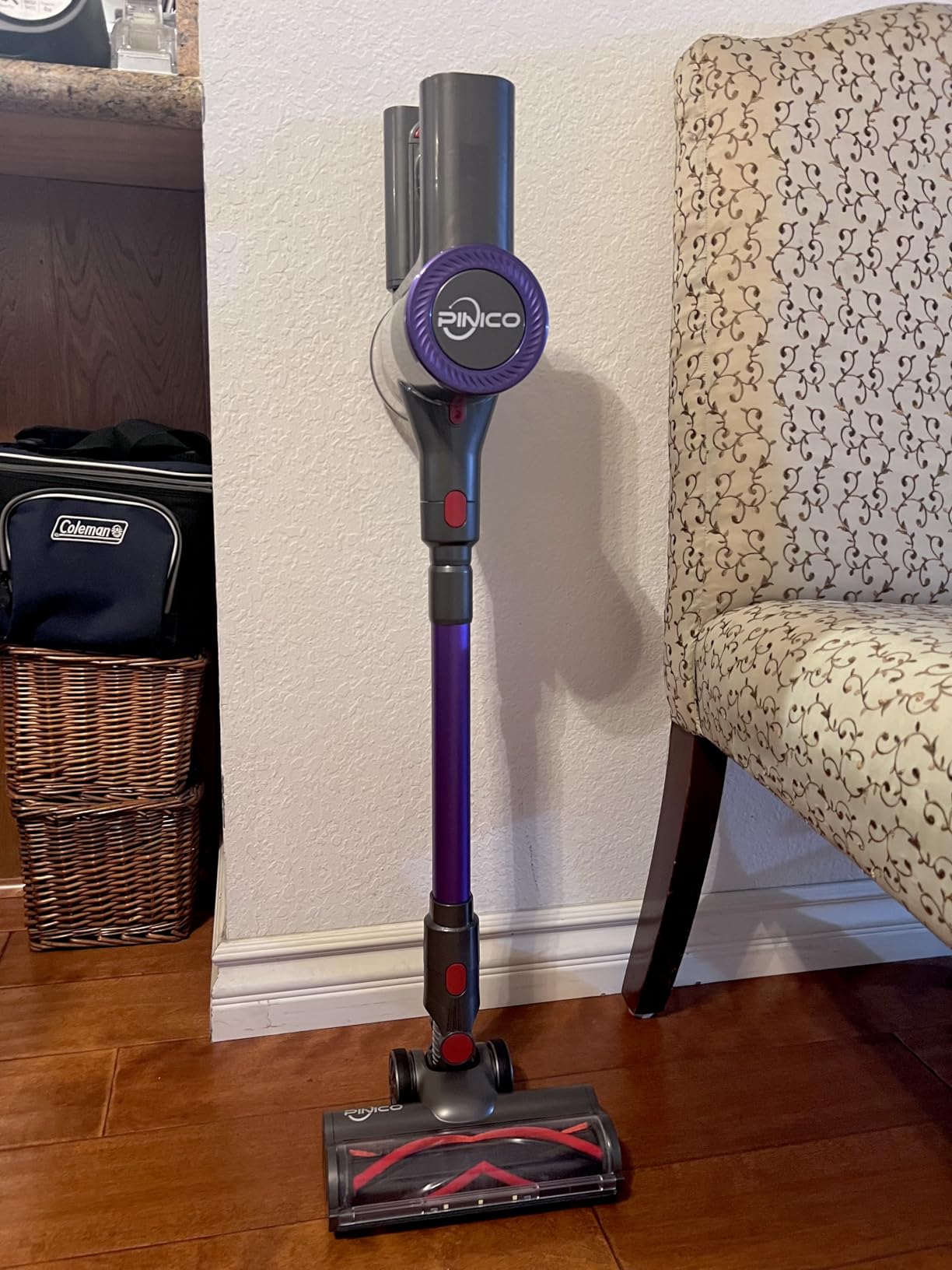 Cordless Vacuum Cleaner, 25kPA Vacuum Cleaners for Home, Stick Vac with Anti-Tangle Brush, 40 Mins Runtime, Lightweight, Versatile for Carpet, Hard Floor, Pet Hair (Purple) - Customer Photo 1